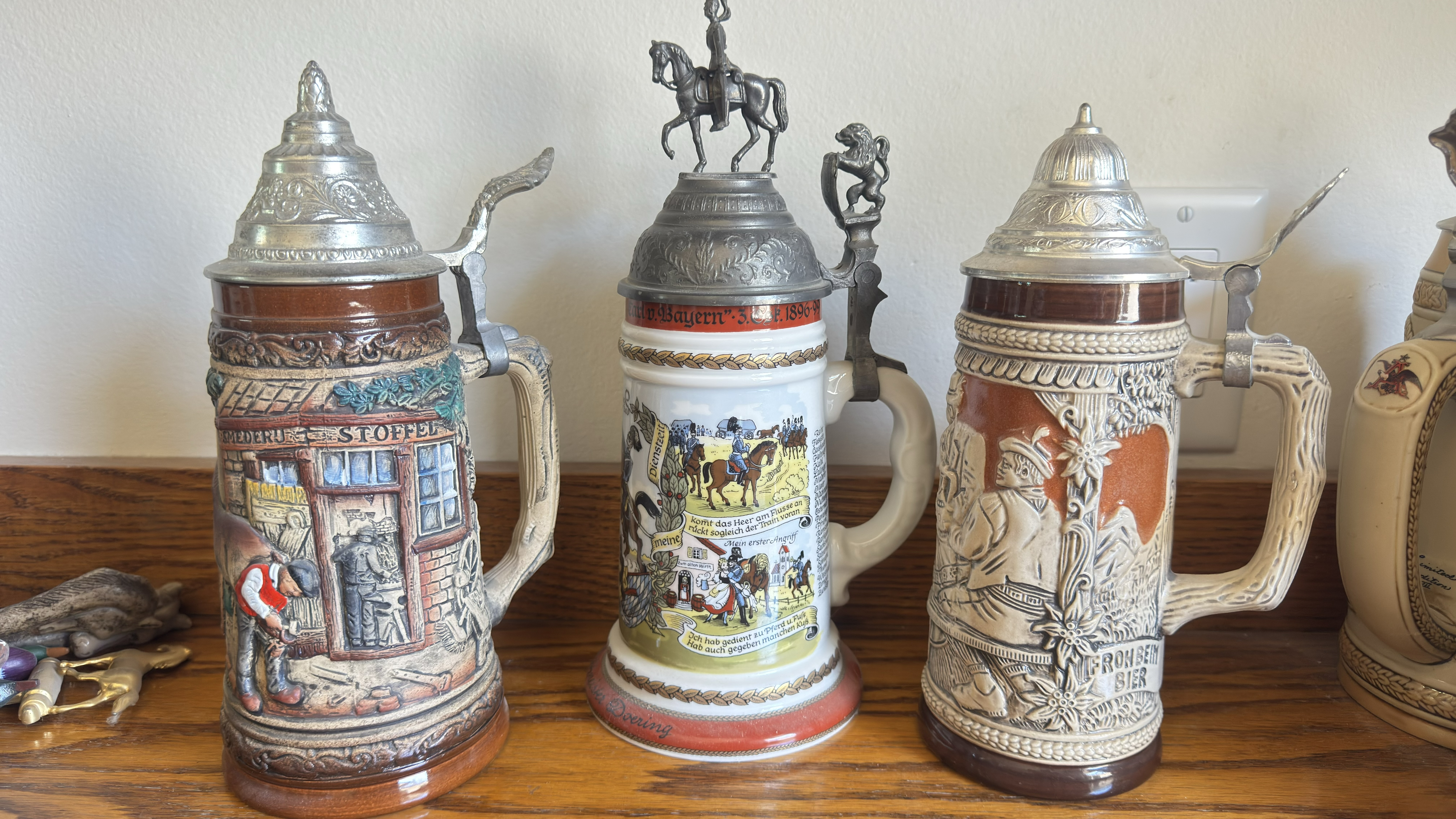 Three West German Ceramic Beer Steins | Maxsold