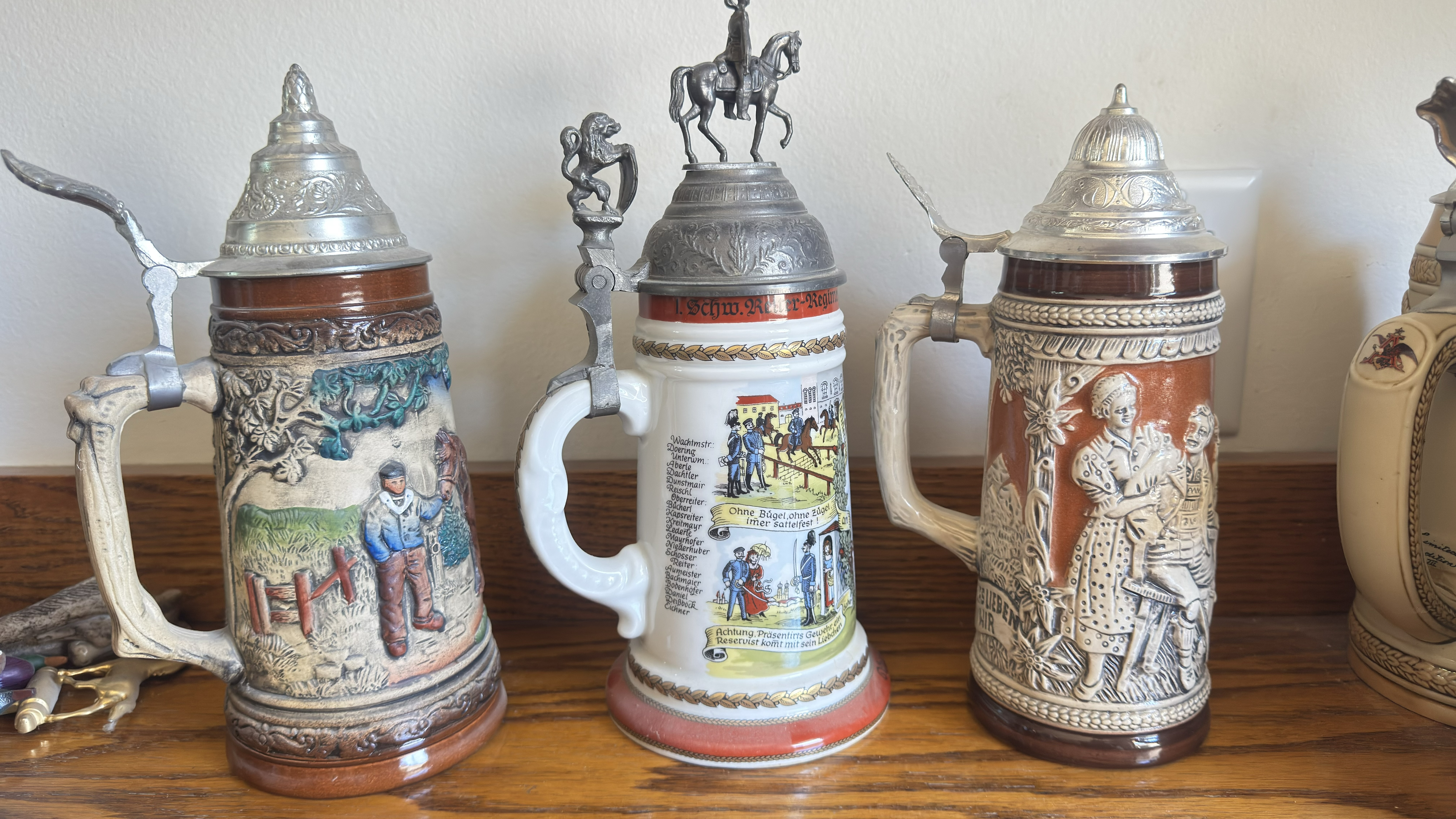 Three West German Ceramic Beer Steins | Maxsold