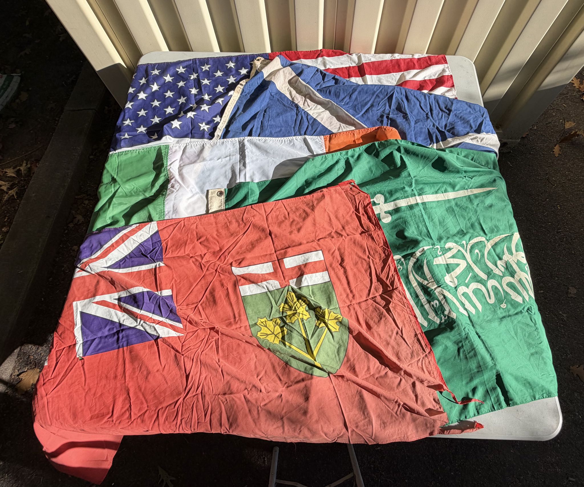 Five 3x5 ft Cotton Blend Flags with Grommets | Maxsold