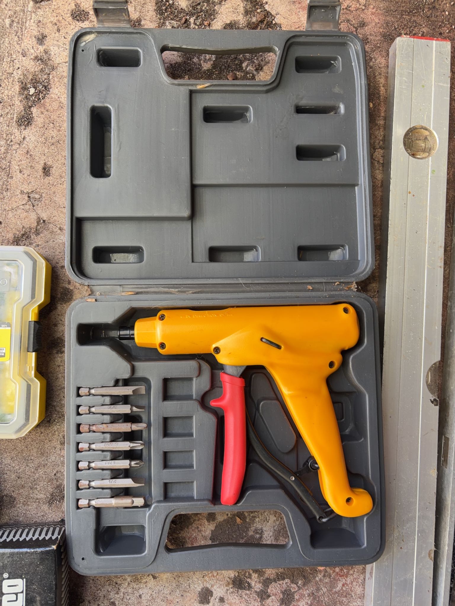 Mastercraft saw blade, Workpro driver set, rivet gun, screws, nails, 2 ...