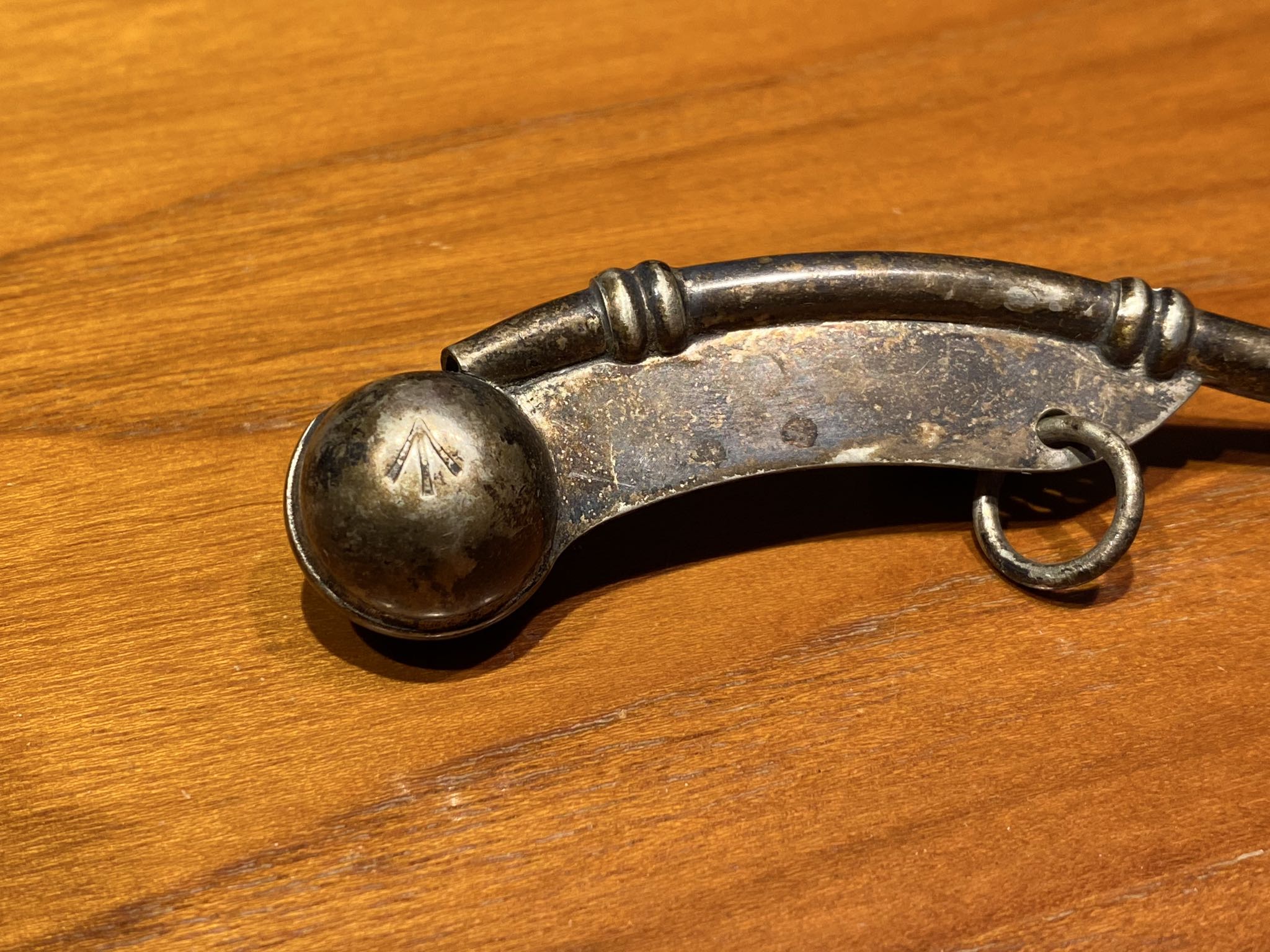 Vintage Royal Navy Boatswain's Call Whistle 4.5