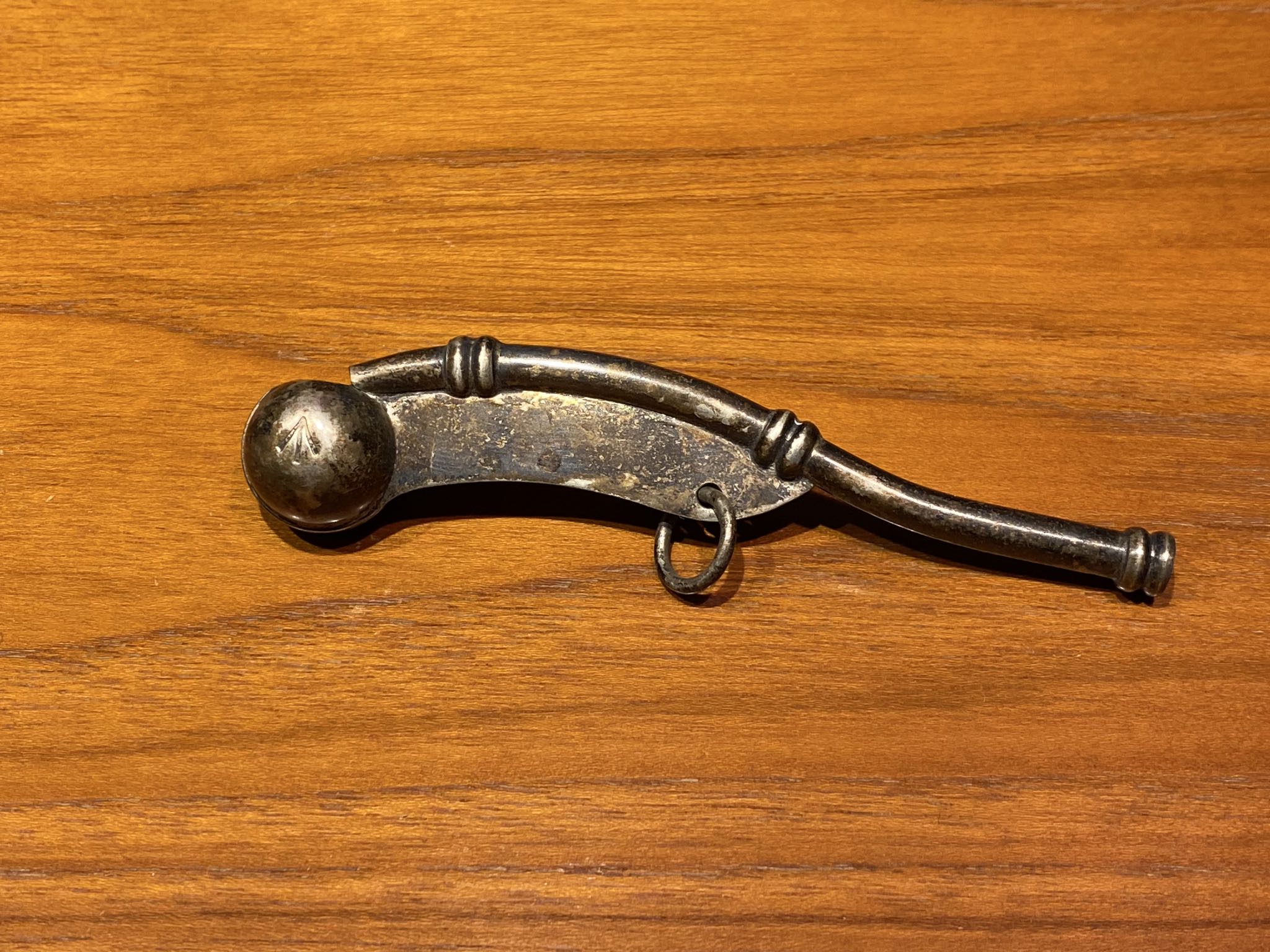 Vintage Royal Navy Boatswain's Call Whistle 4.5