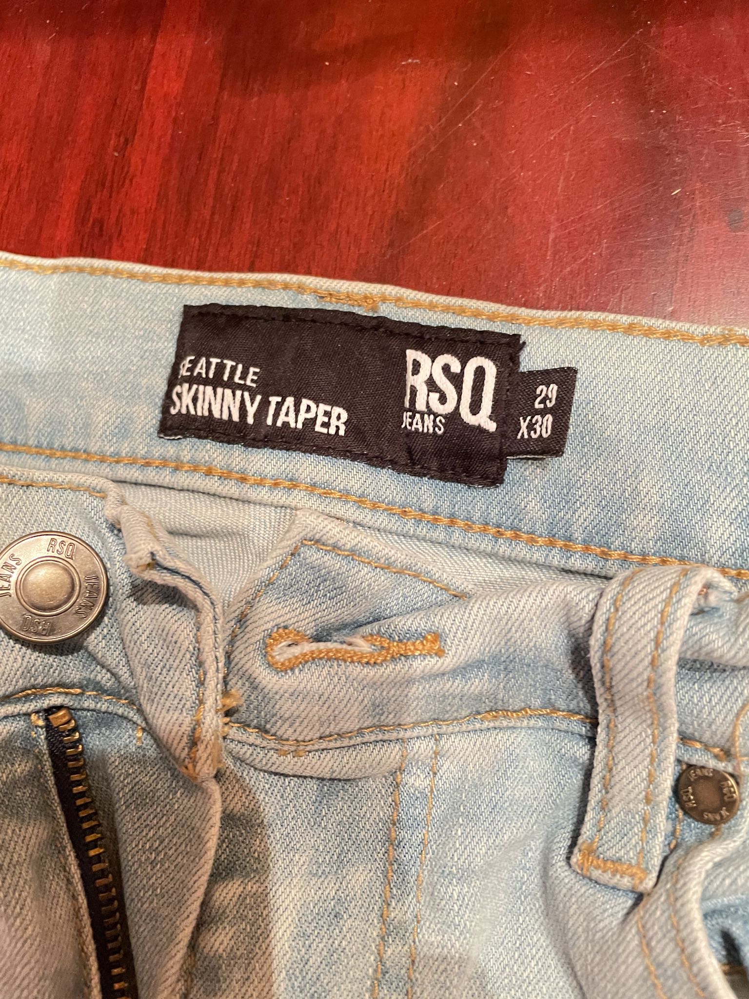 RSQ Seattle Skinny Taper Jeans 29x30 | Maxsold