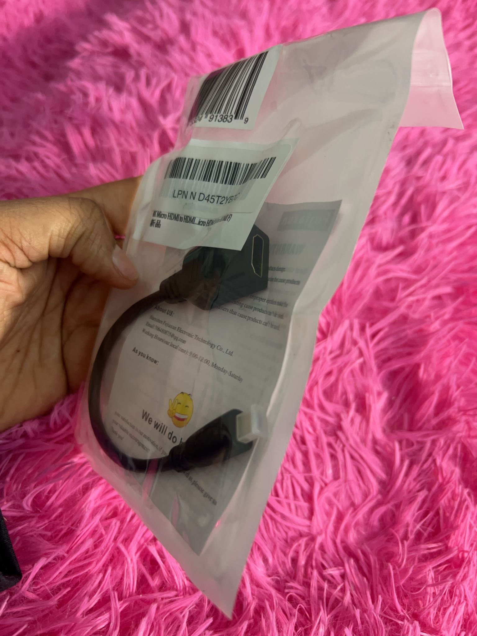 Micro HDMI Male To HDMI Female Cable New | Maxsold