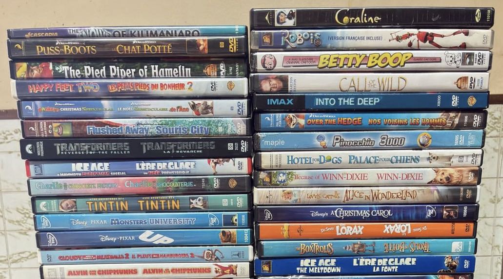 60+ Family & Animated DVD & Blu-ray Movies | Maxsold