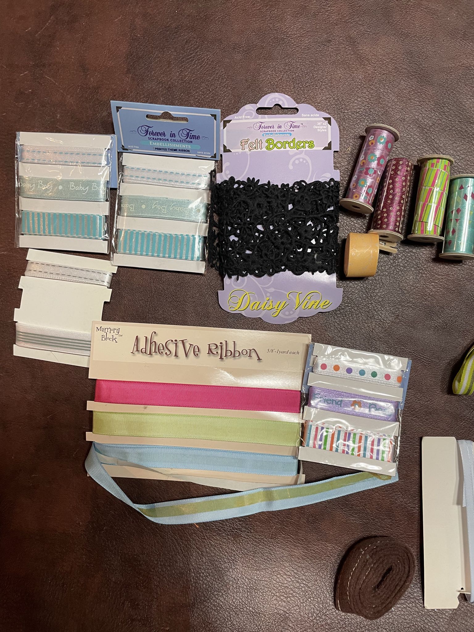 Assorted Craft Ribbon Spools And Trim | Maxsold