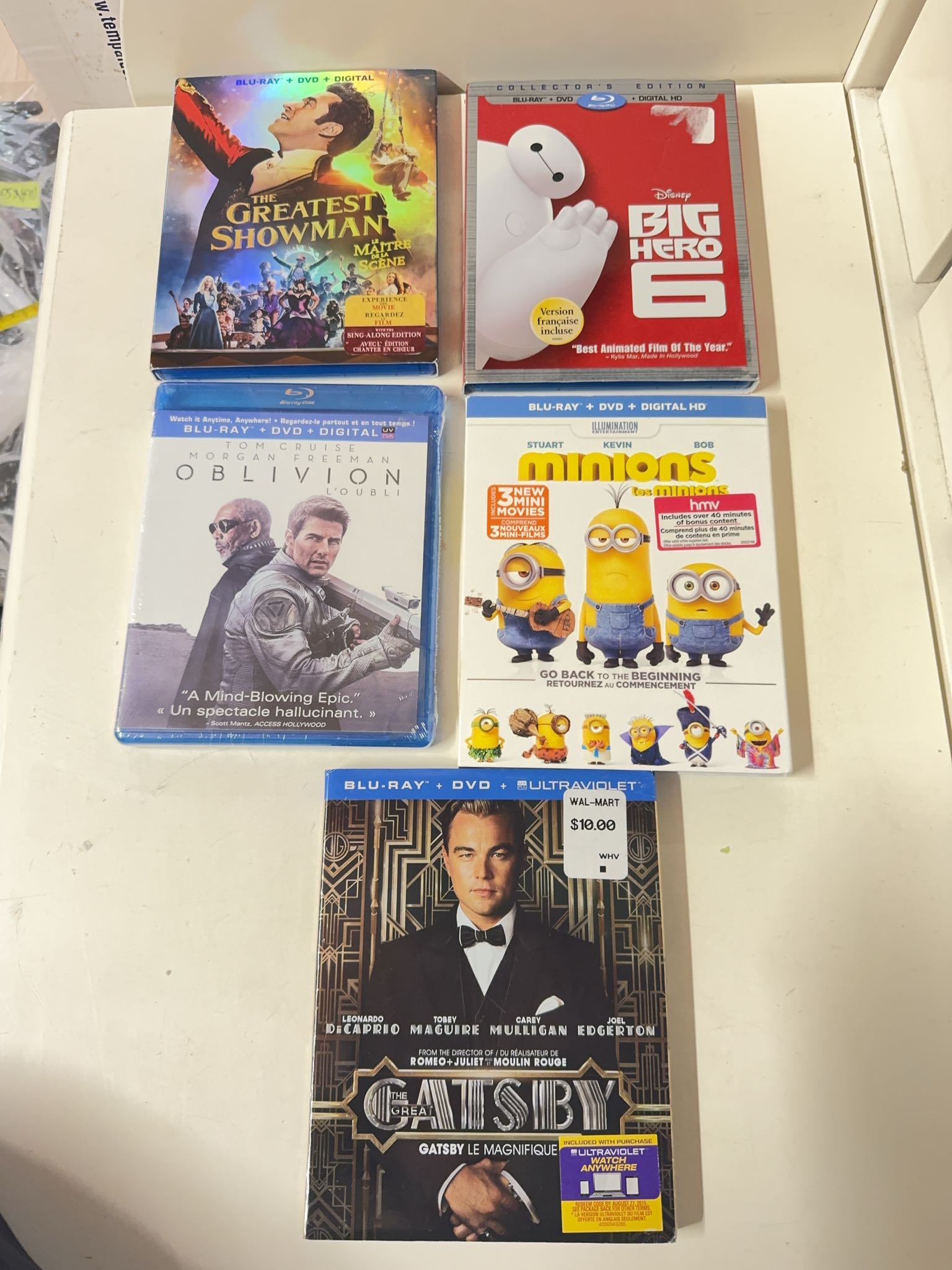 Blu-ray+DVD+Digital movie lot, 5 titles | Maxsold