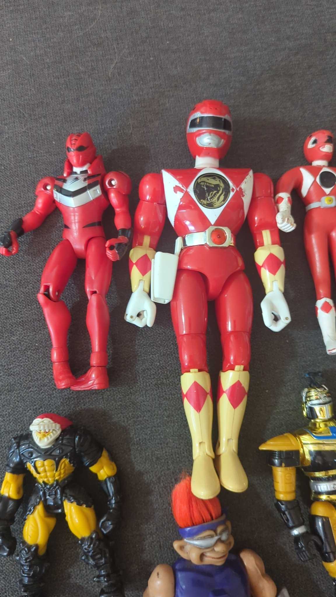 Power Rangers and 1990s action figures, 6 pcs | Maxsold