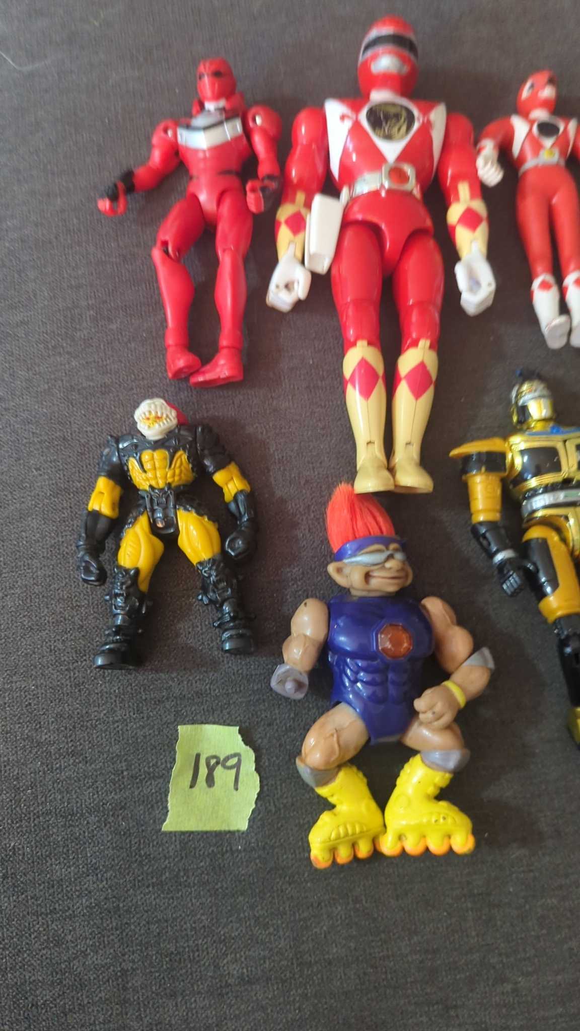 Power Rangers and 1990s action figures, 6 pcs | Maxsold