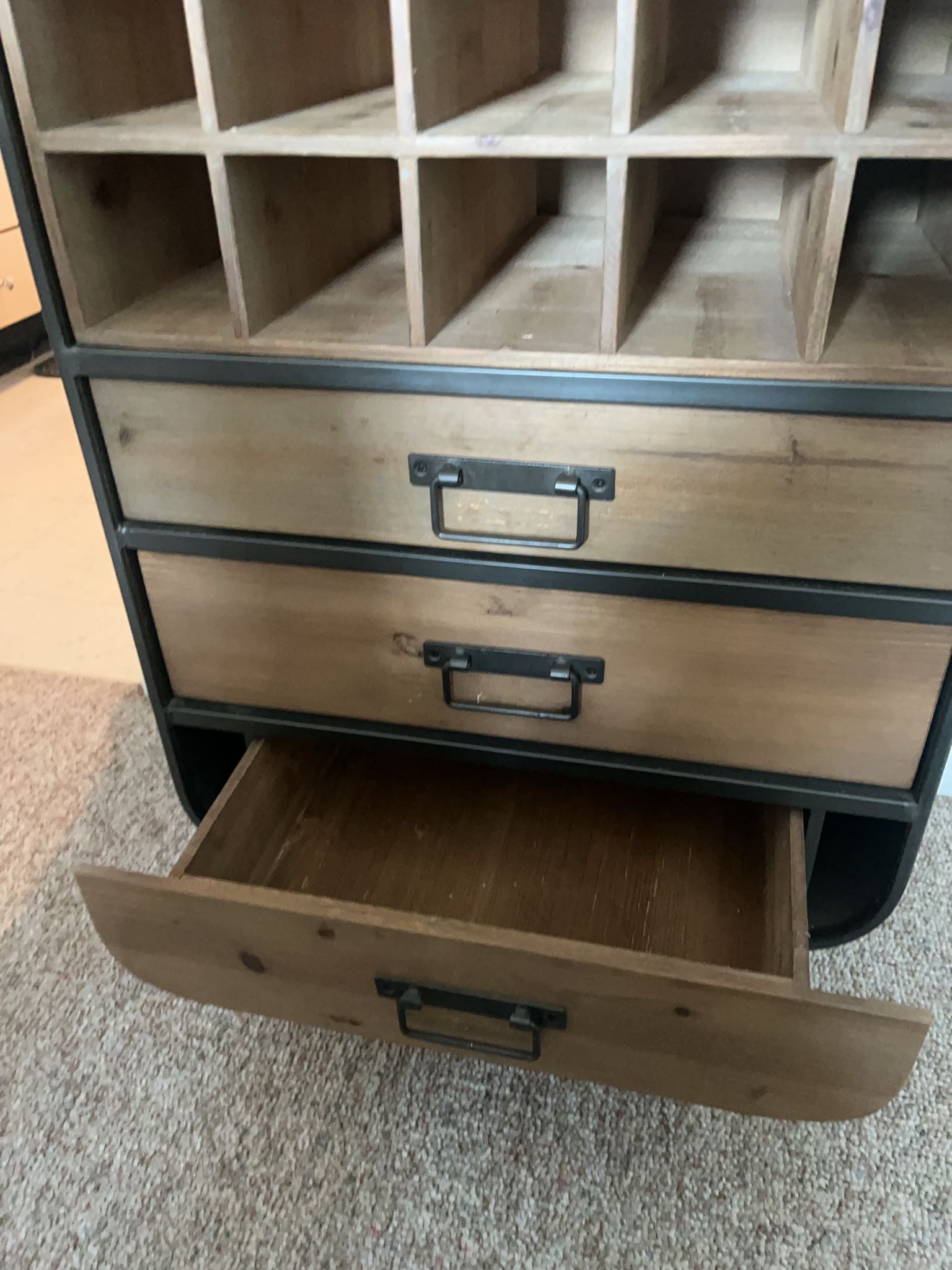 Structube metal & wood wine rack cabinet | Maxsold