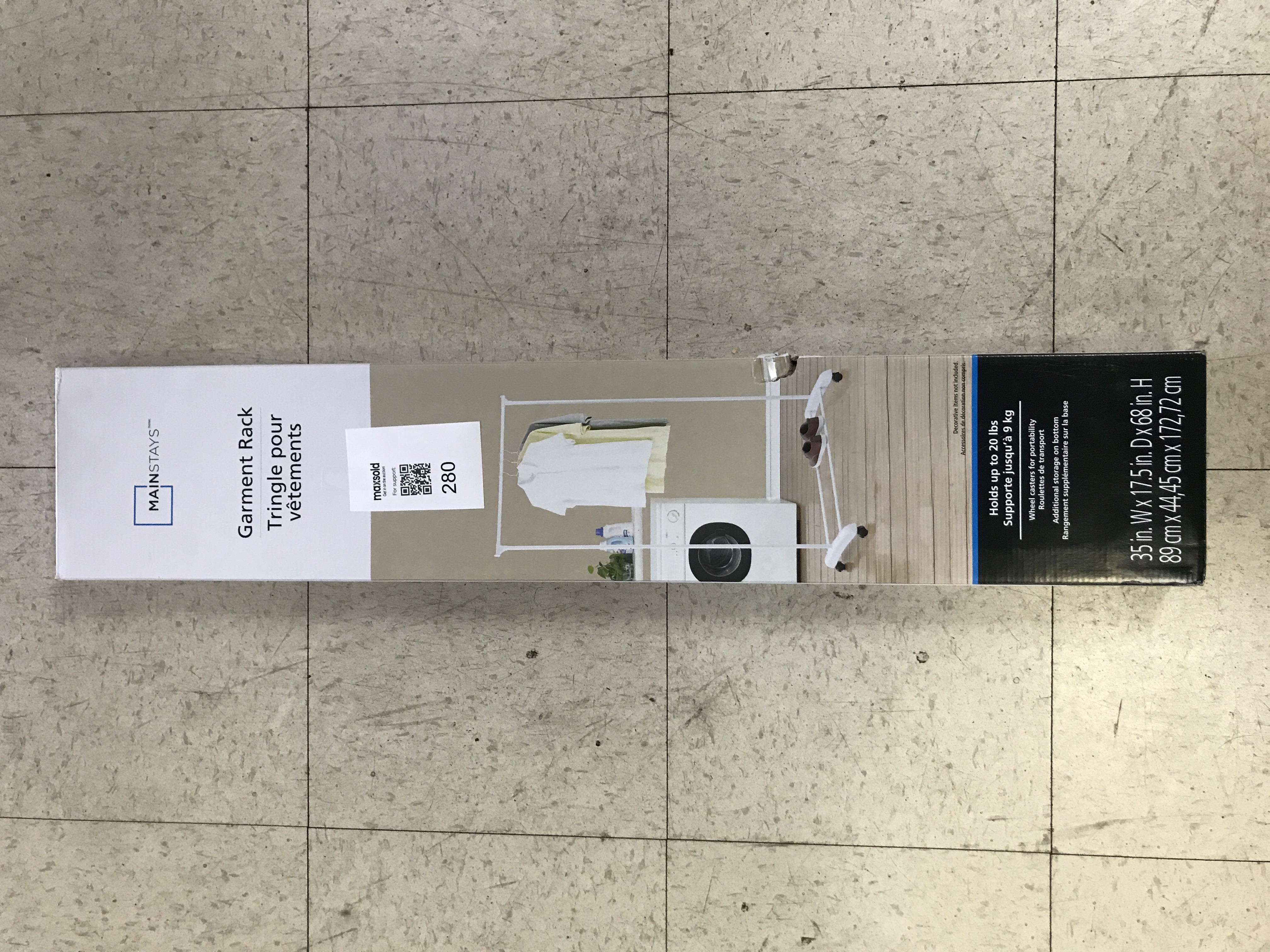 Mainstays garment rack in box | Maxsold