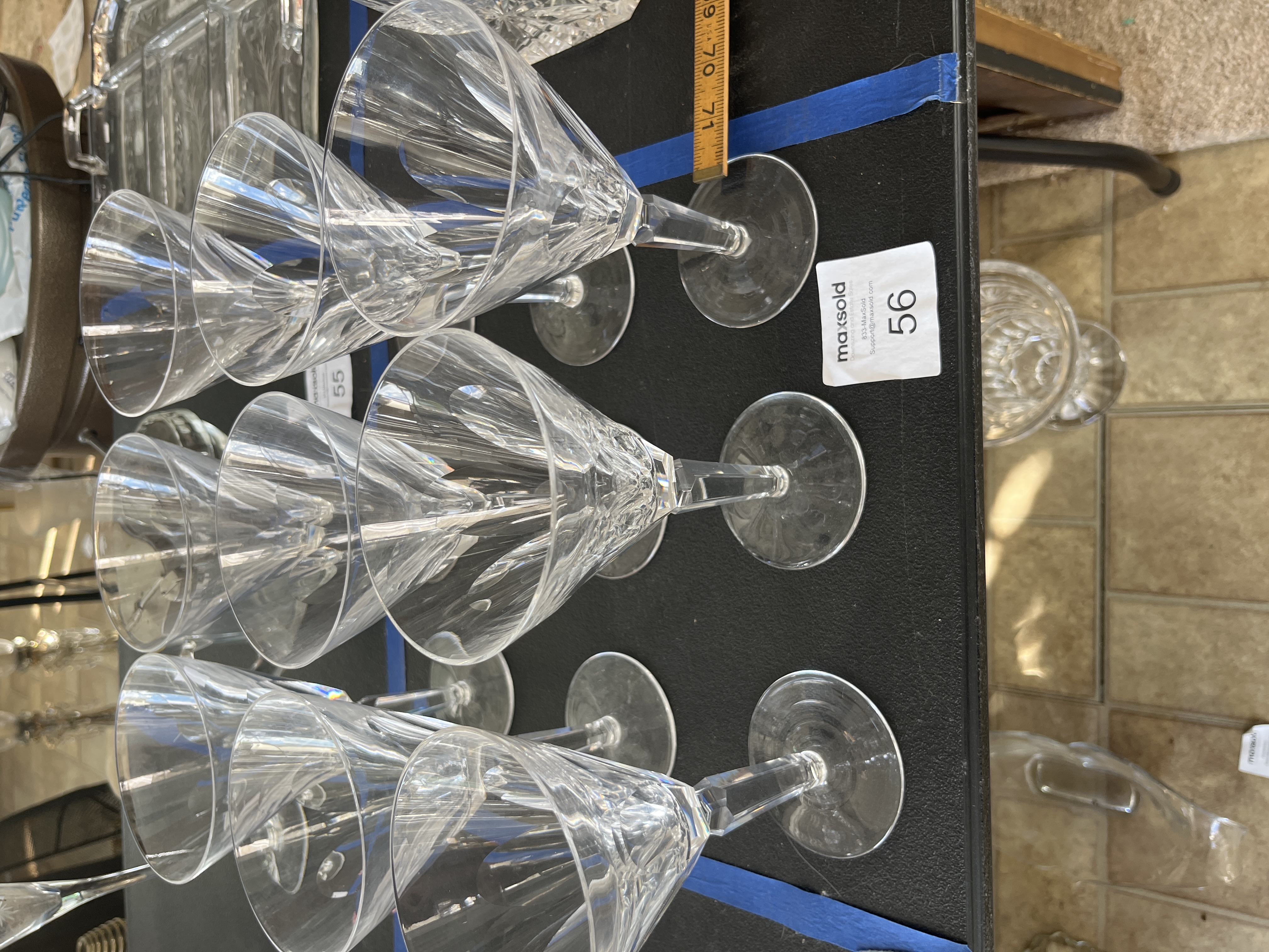 Waterford crystal stemware, set of 9 | Maxsold