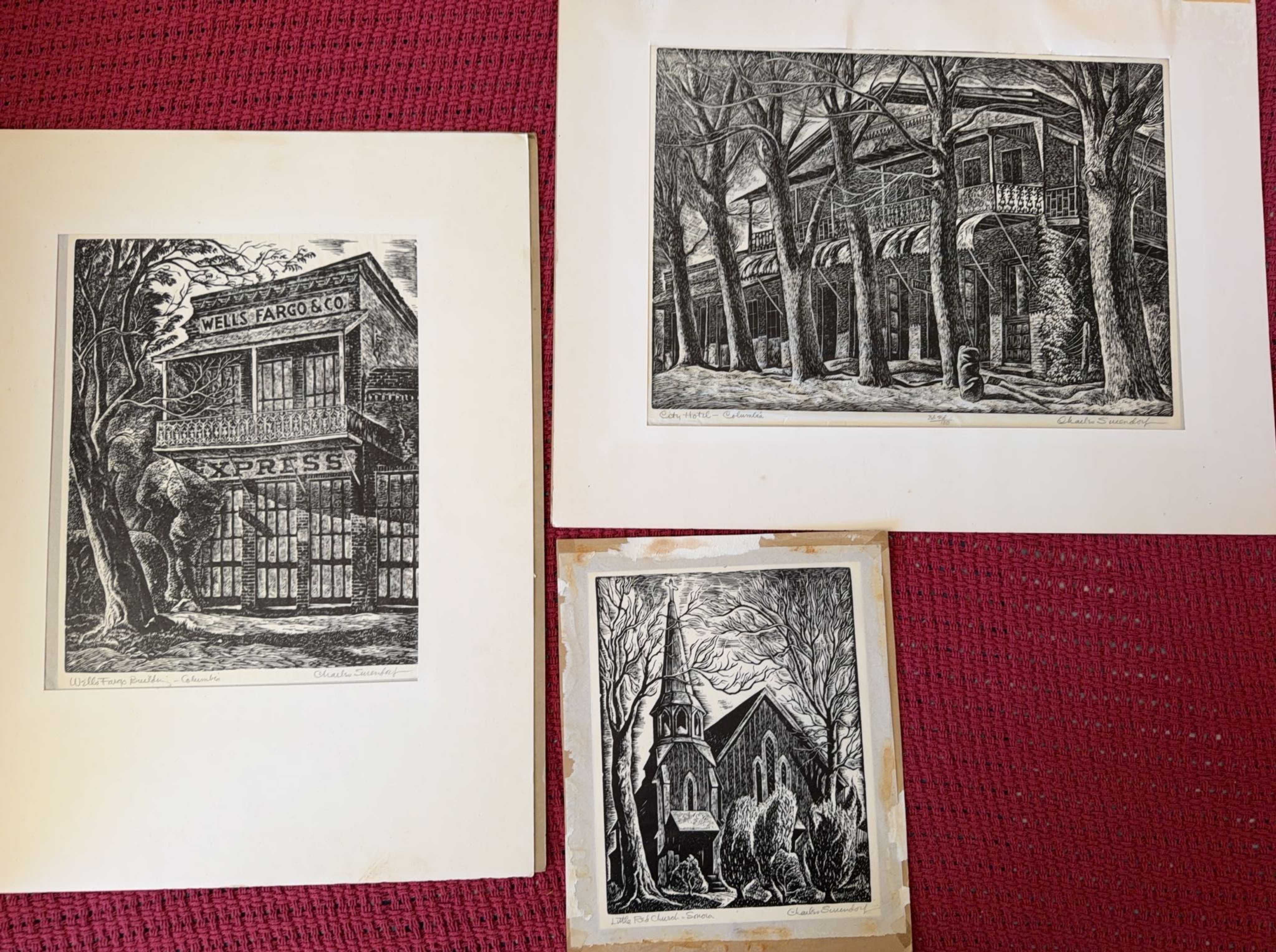 Charles Frederick Surendorf Linocut Prints Set | Maxsold