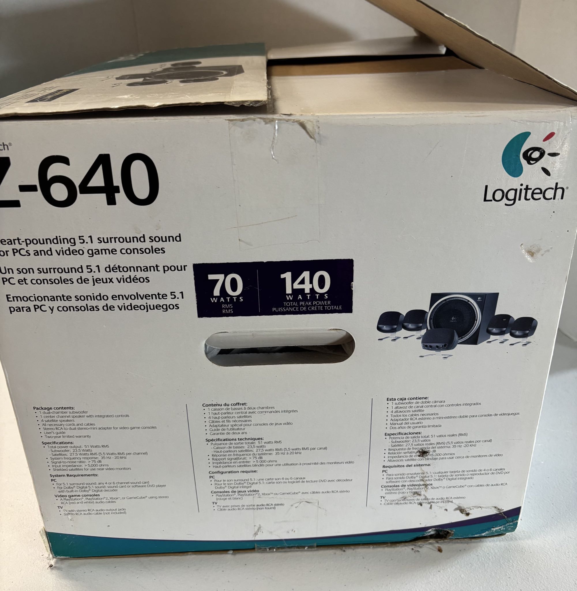 Logitech Z-640 5.1 Surround Speaker System | Maxsold
