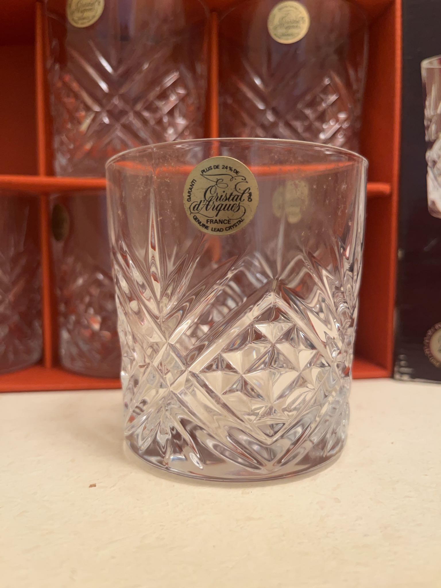 Cristal d’Arques Masquerade Lead Crystal Lowball & Highball Glasses ...