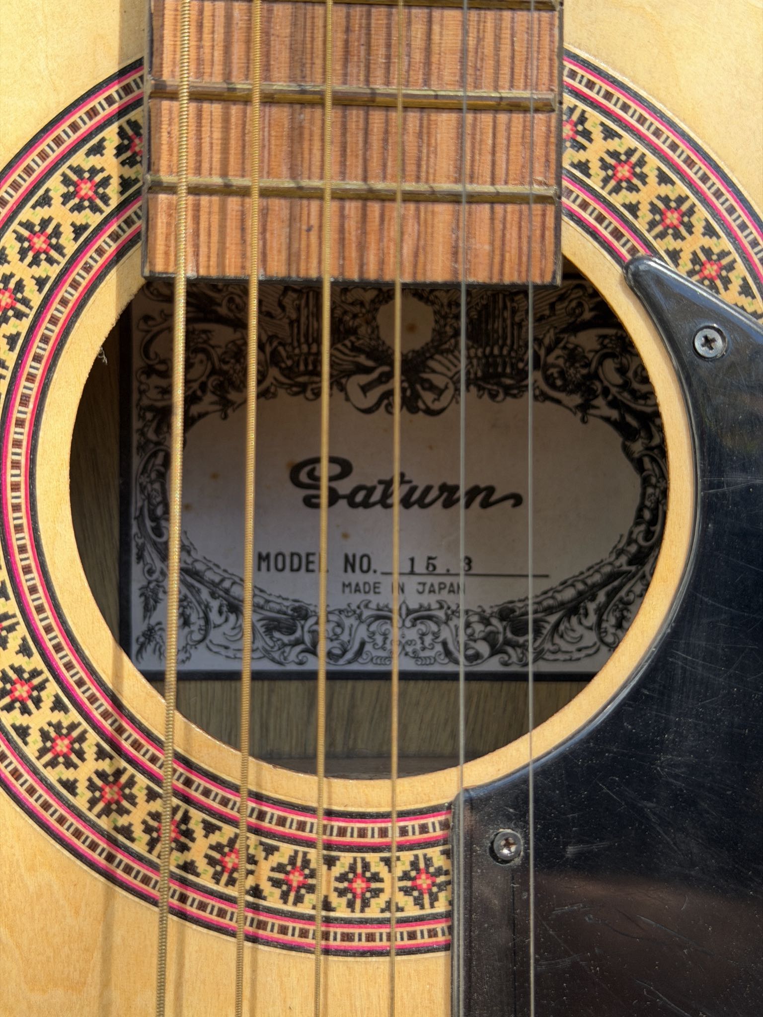 Japanese Saturn Model 15.3 Acoustic Guitar With Case | Maxsold