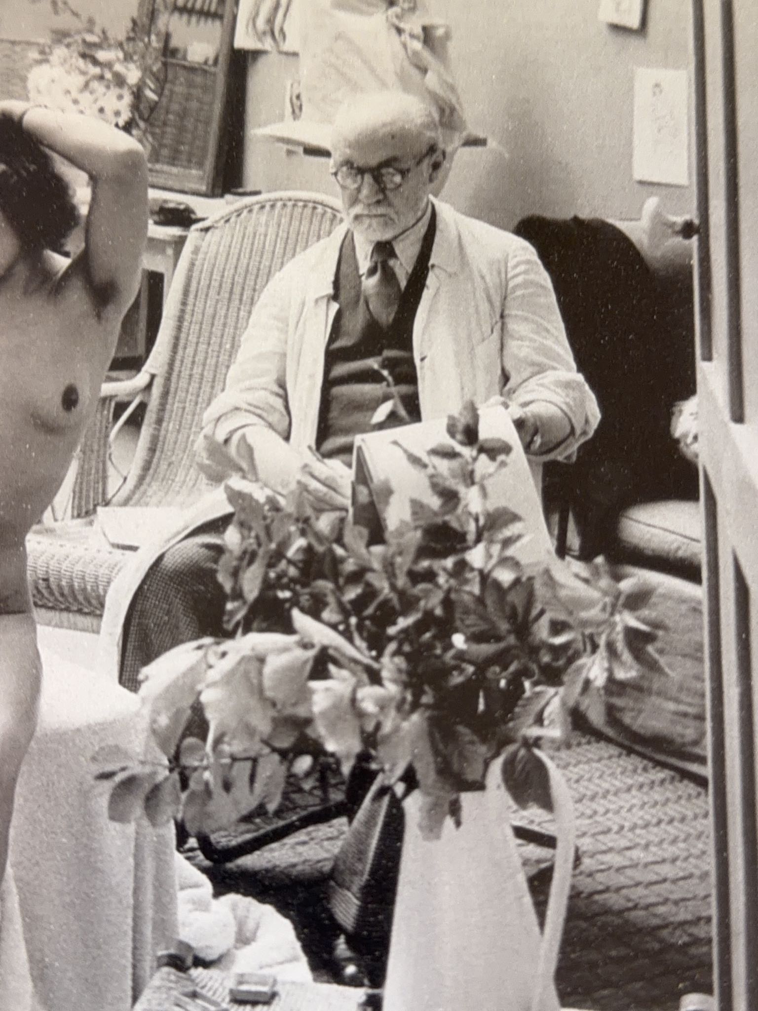 1939 Matisse And Model Framed B&W Photo Print | Maxsold