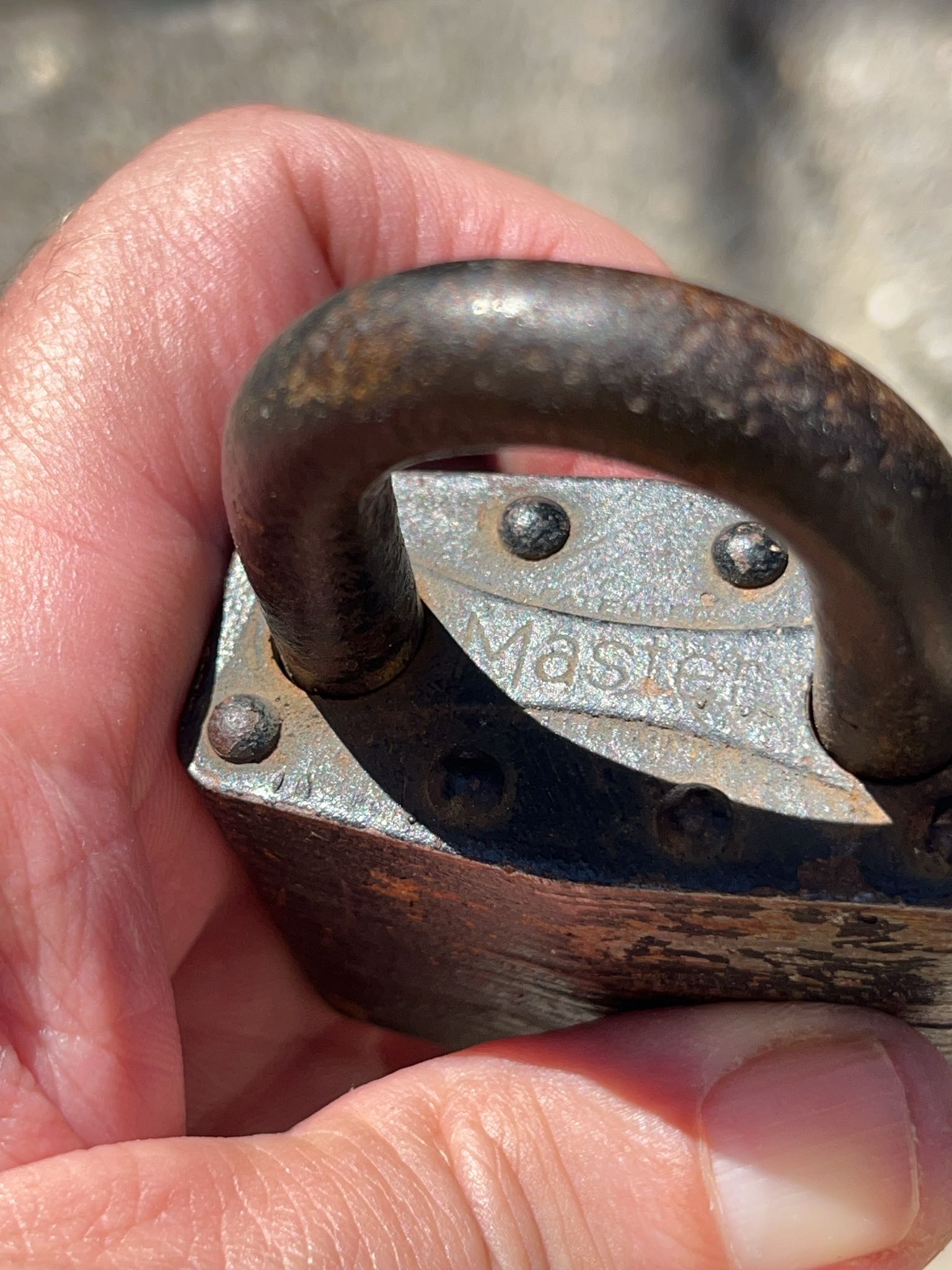 Master steel padlock with key | Maxsold