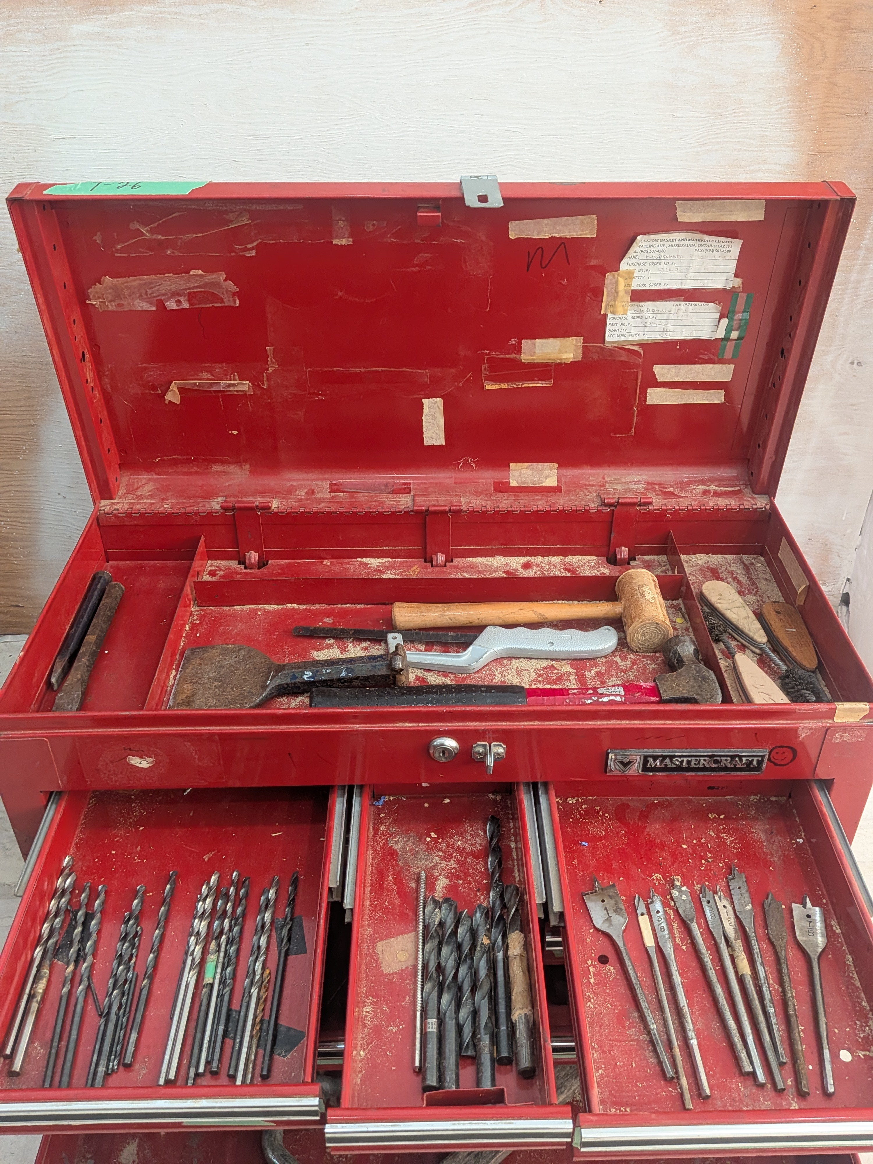 Mastercraft steel tool chest with hand tools | Maxsold
