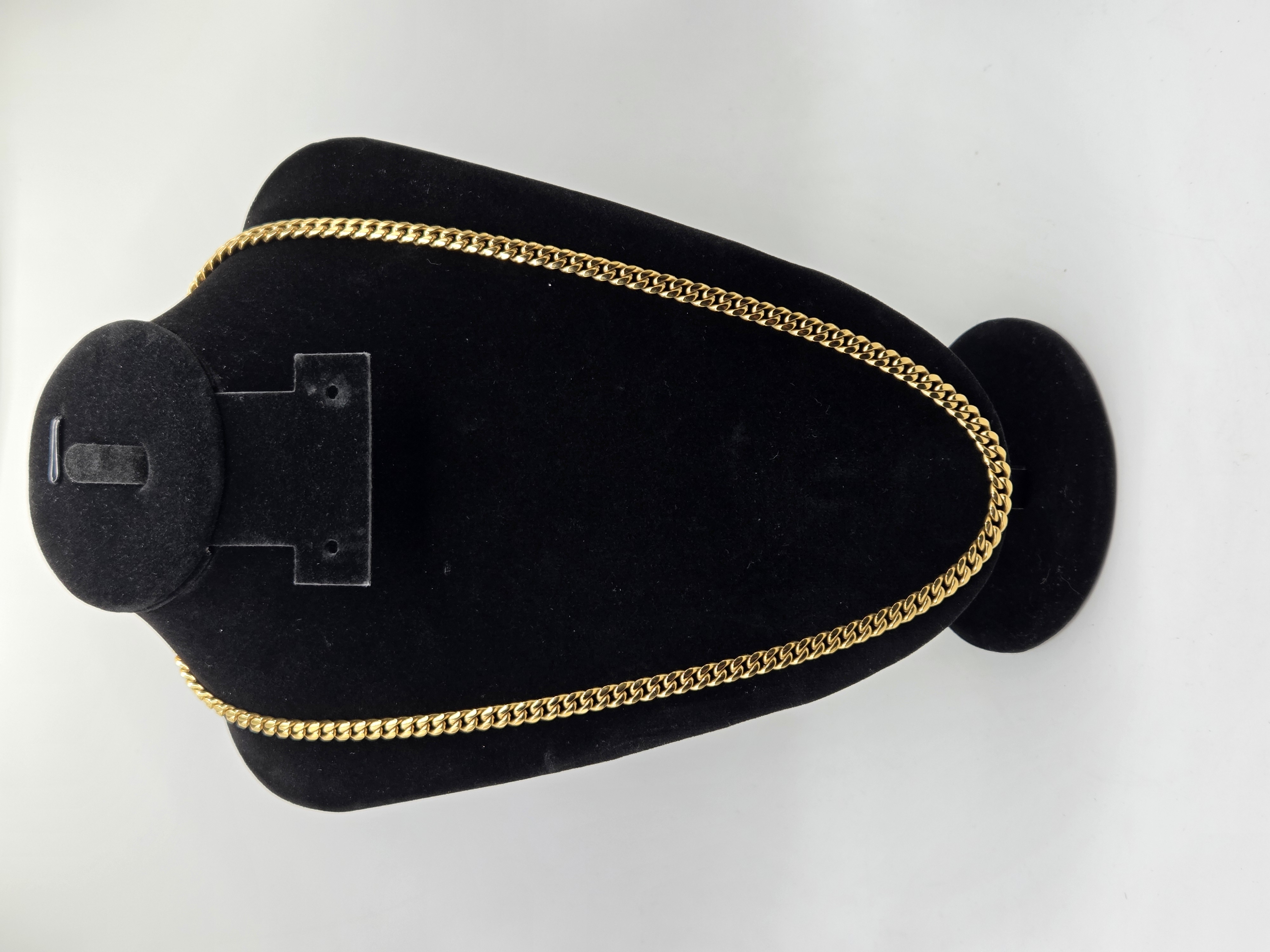 GLD gold-plated stainless steel Cuban link chain necklace | Maxsold