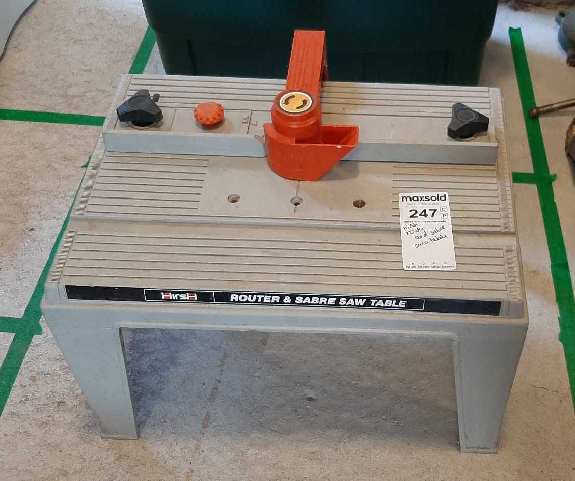 Hirsh Router & Sabre Saw Table | Maxsold