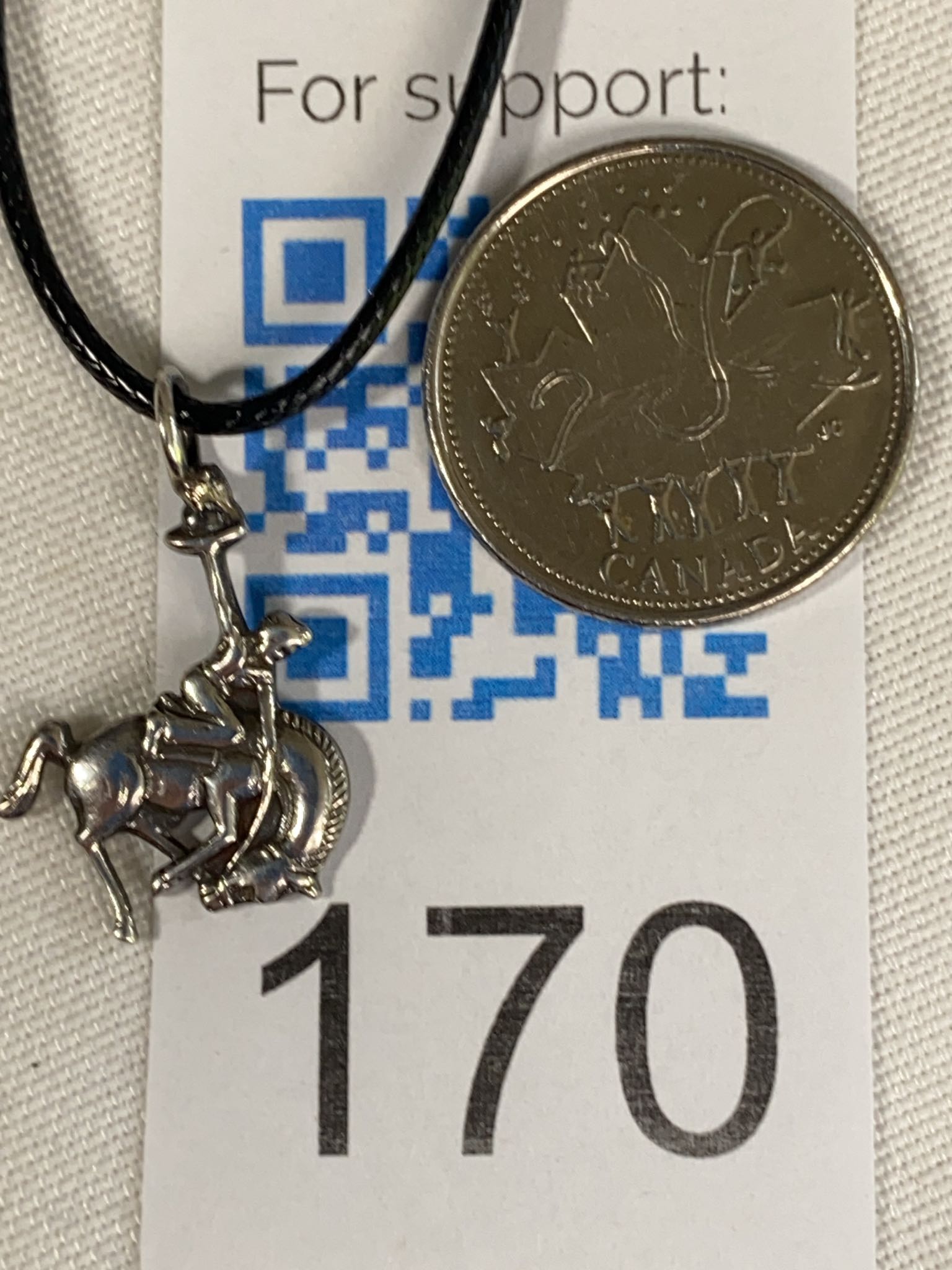 925 sterling silver bronc rodeo rider pendant | Maxsold