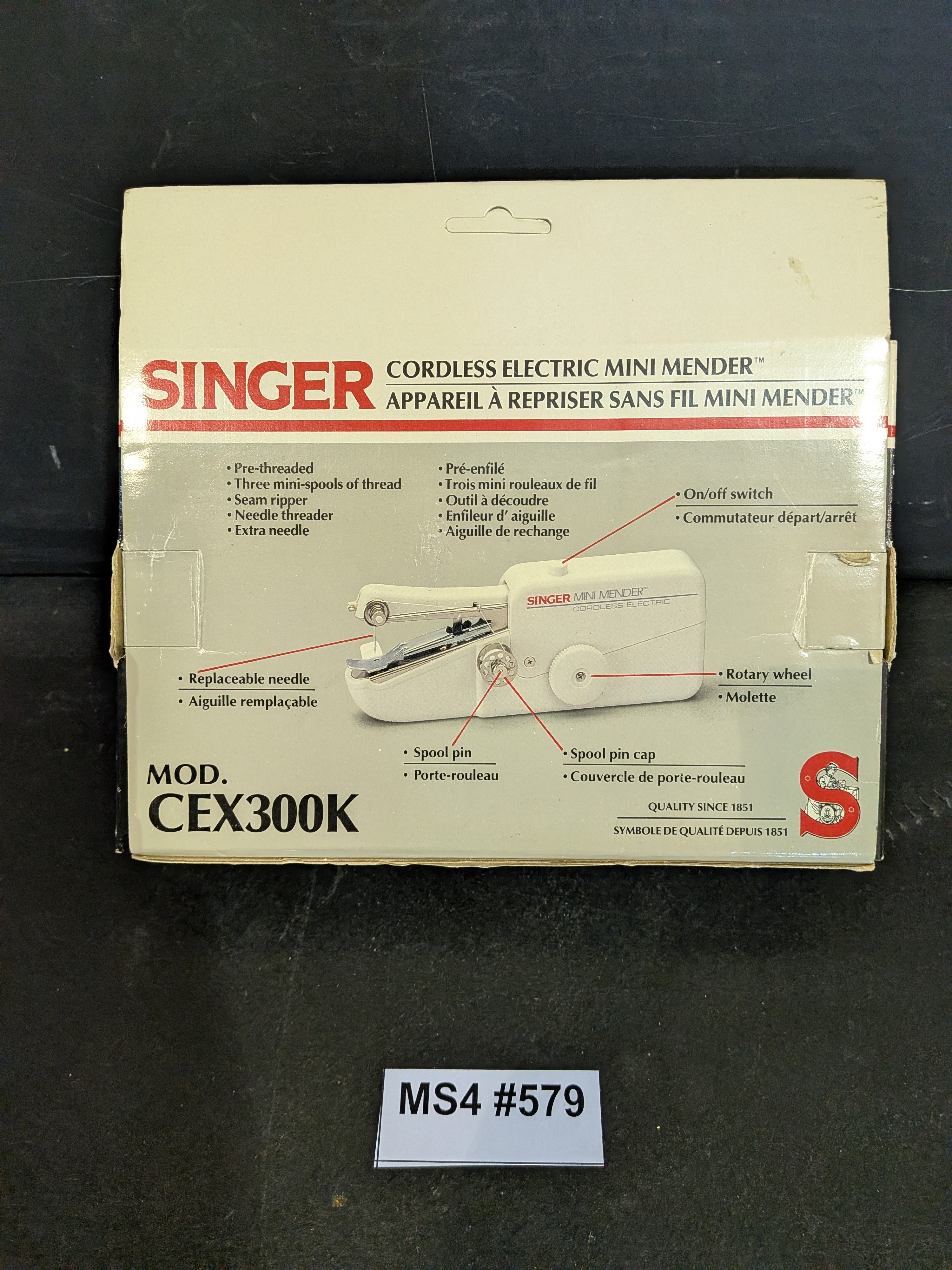 Singer CEX300K cordless mini mender sewing machine | Maxsold