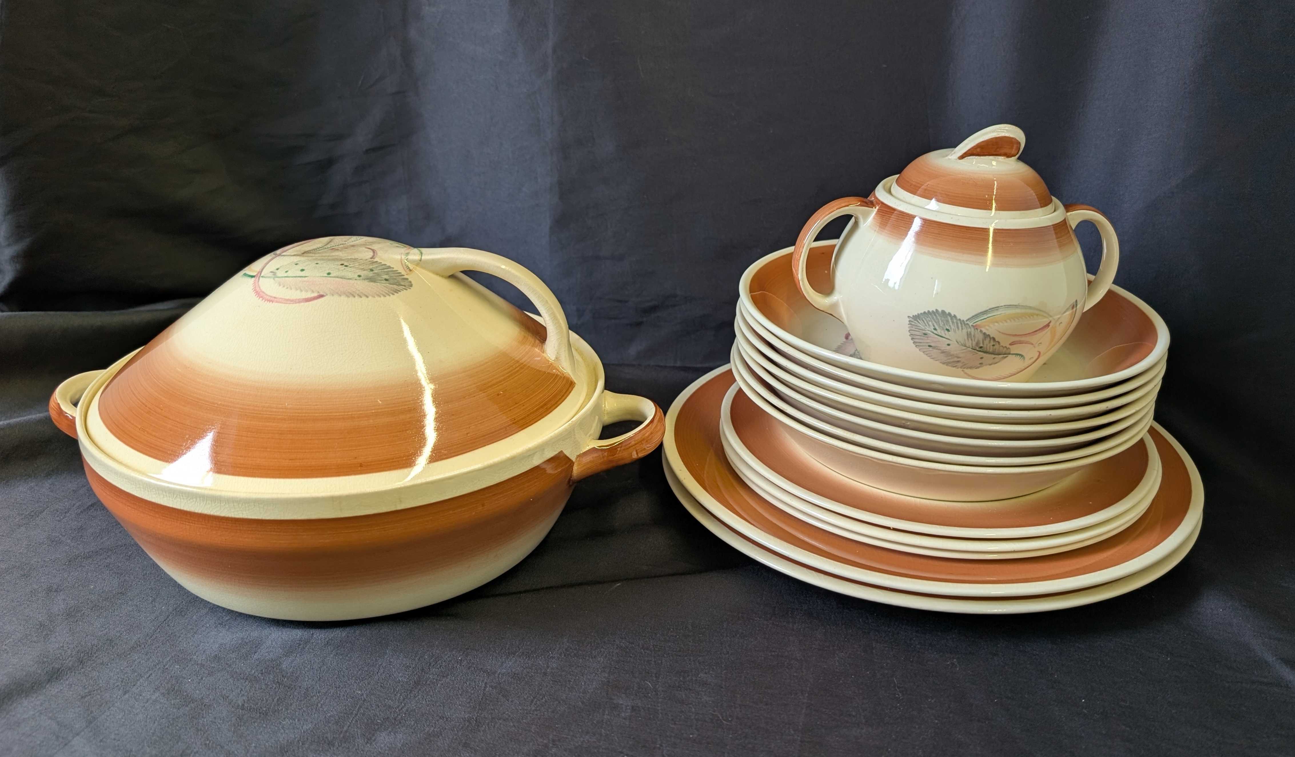 14-Piece Susie Cooper Kestrel Shape Pattern 1163 Dinnerware | Maxsold