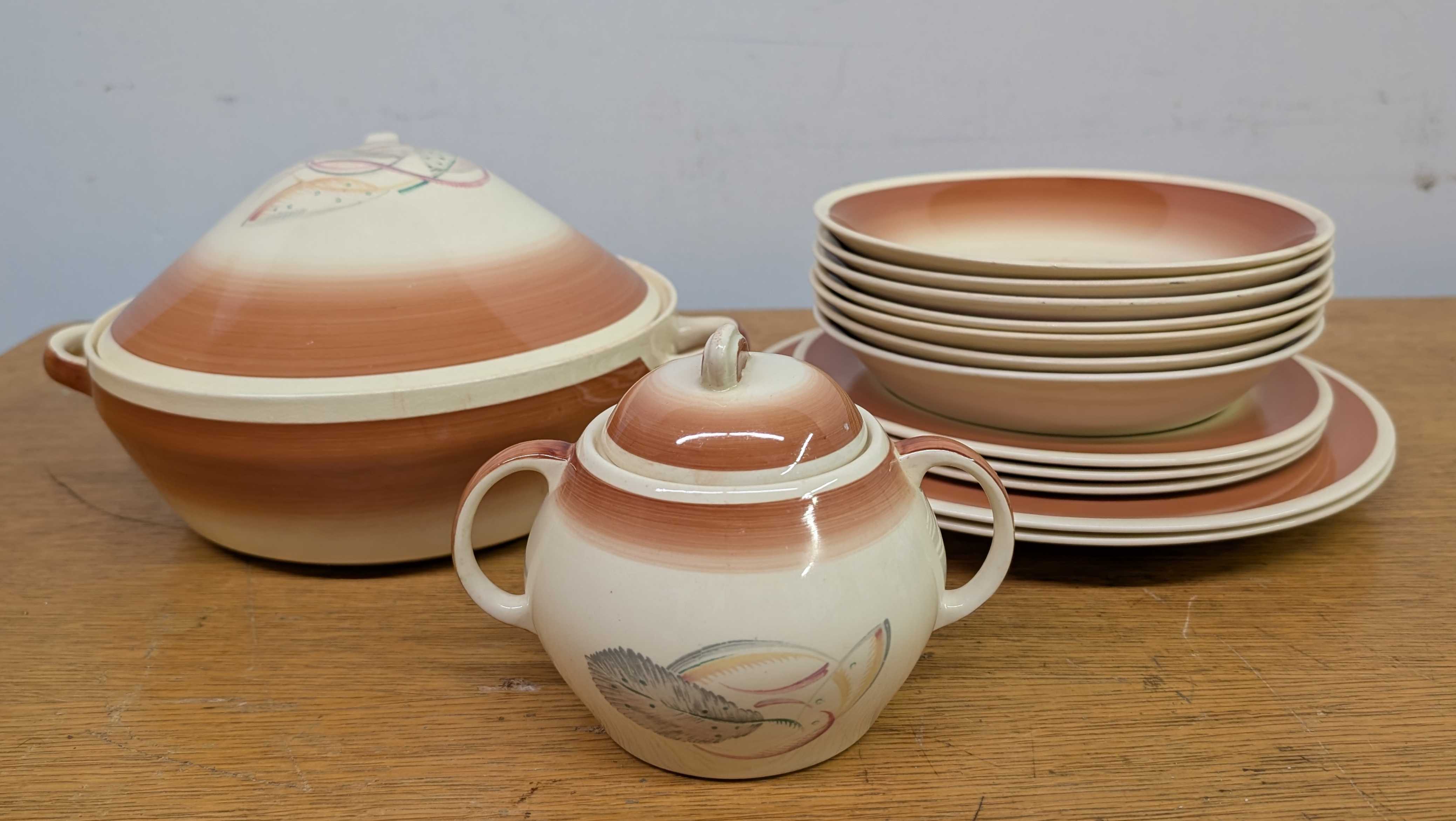 14-Piece Susie Cooper Kestrel Shape Pattern 1163 Dinnerware | Maxsold