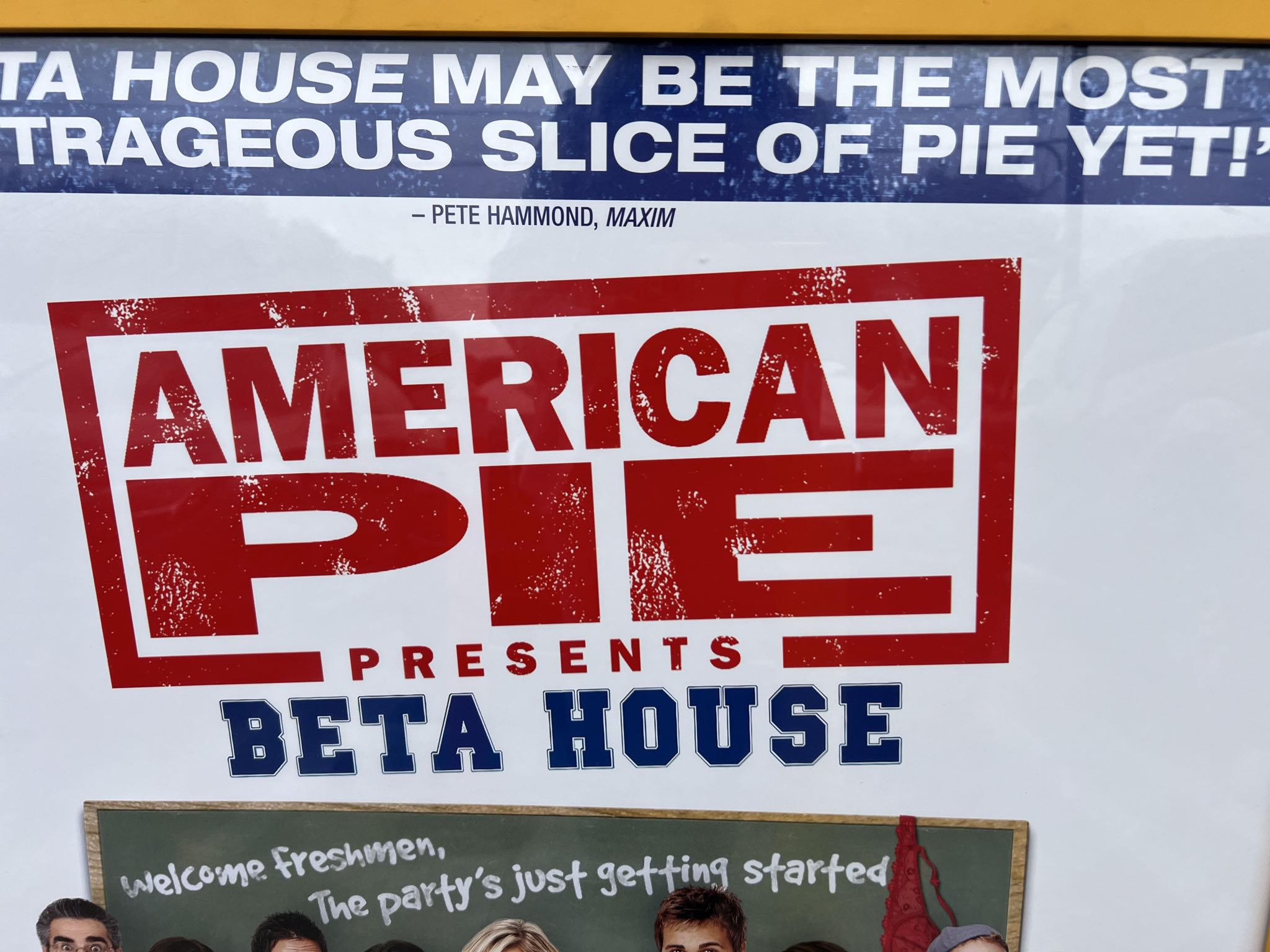 2007 American Pie Presents Beta House Unrated promo poster framed | Maxsold