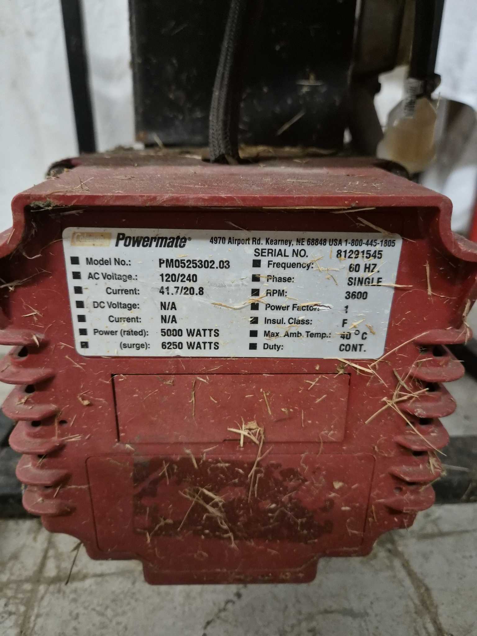 Coleman Powermate Maxa ER Plus 5000W generator | Maxsold