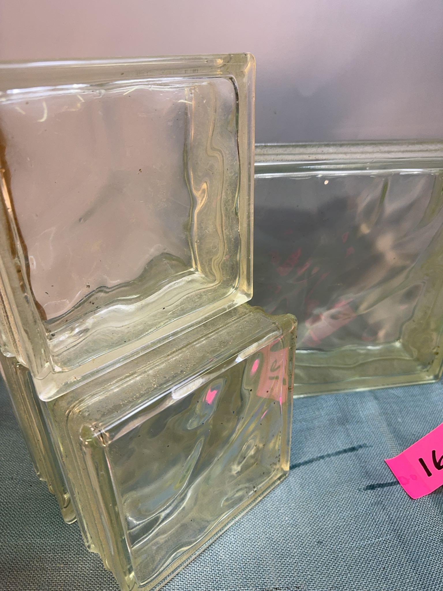 Clear architectural glass blocks, 6 pieces | Maxsold