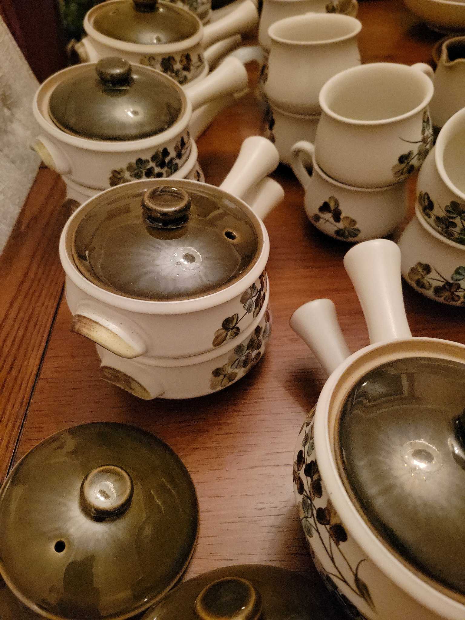 Denby Shamrock Pattern Stoneware Dinnerware | Maxsold