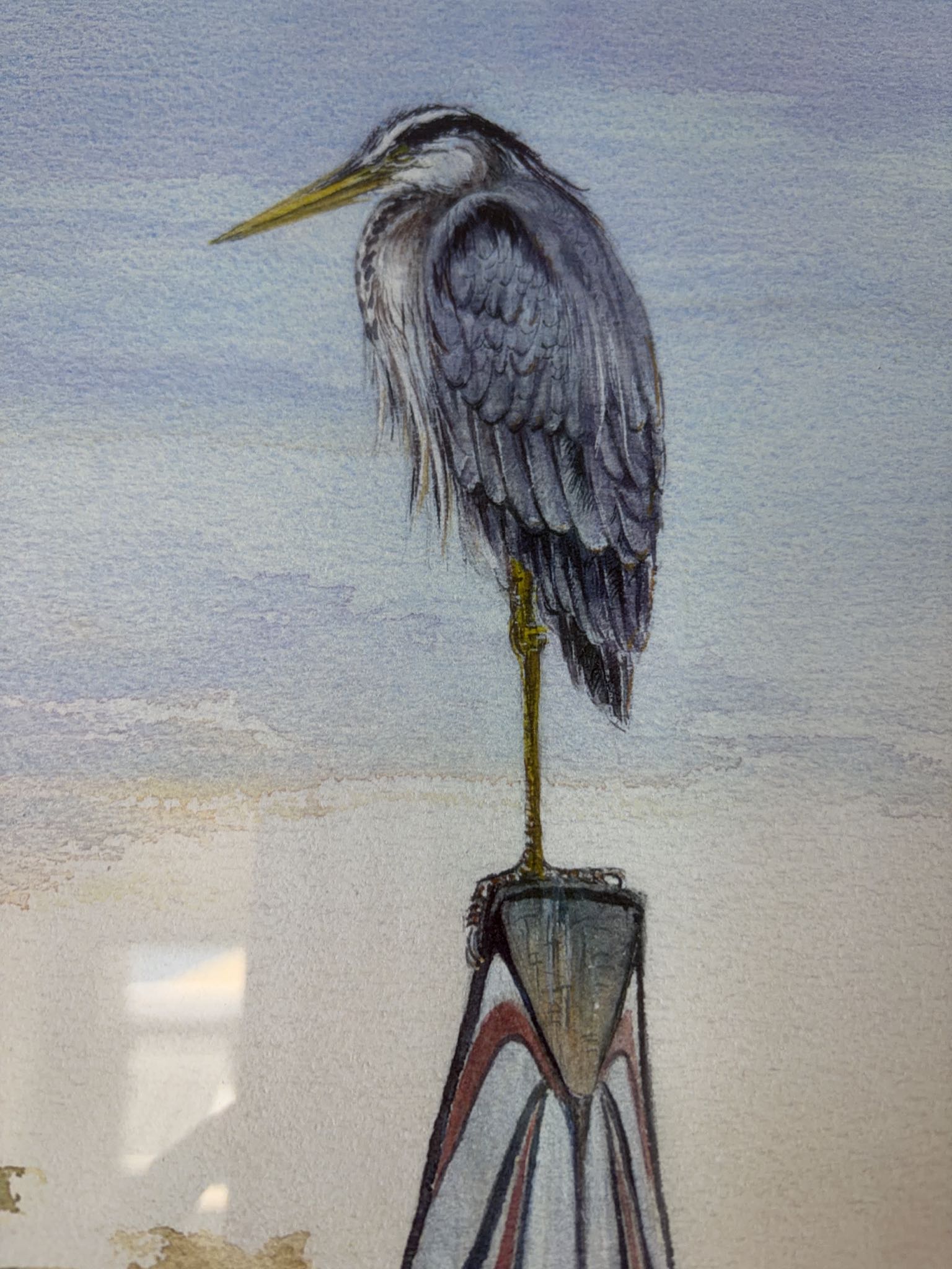 Sue Coleman Giclée Heron Landscape Print, 39/175 | Maxsold