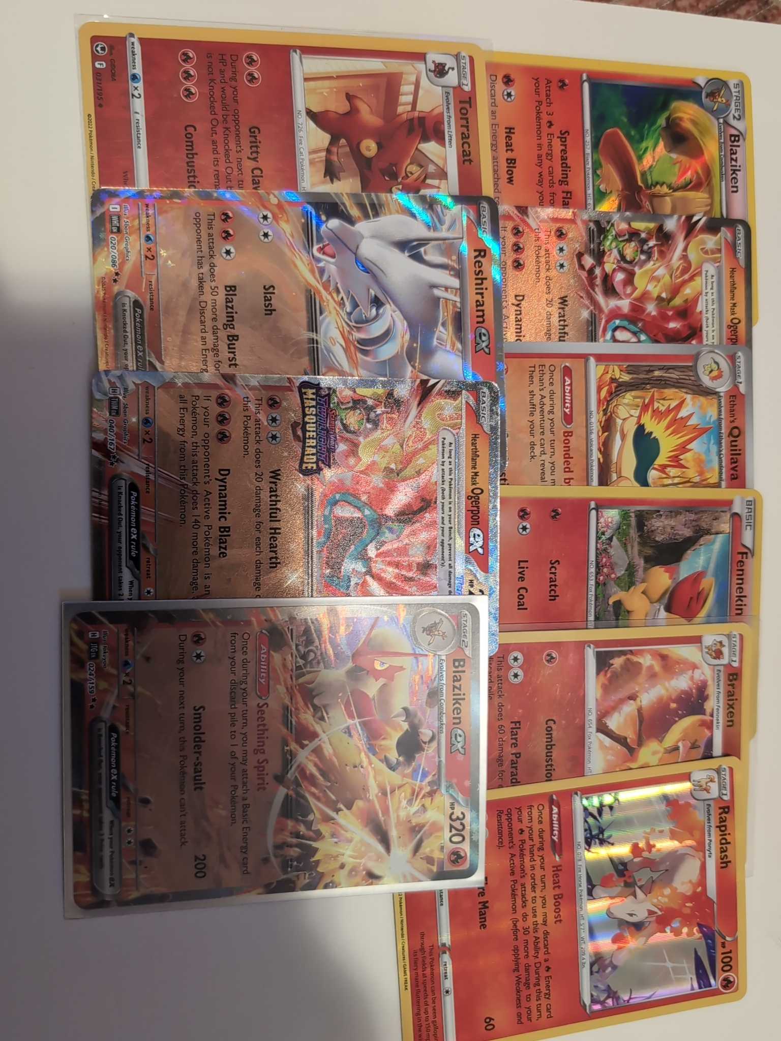 Pokemon Fire-Type Holo & GX/EX Card Lot | Maxsold