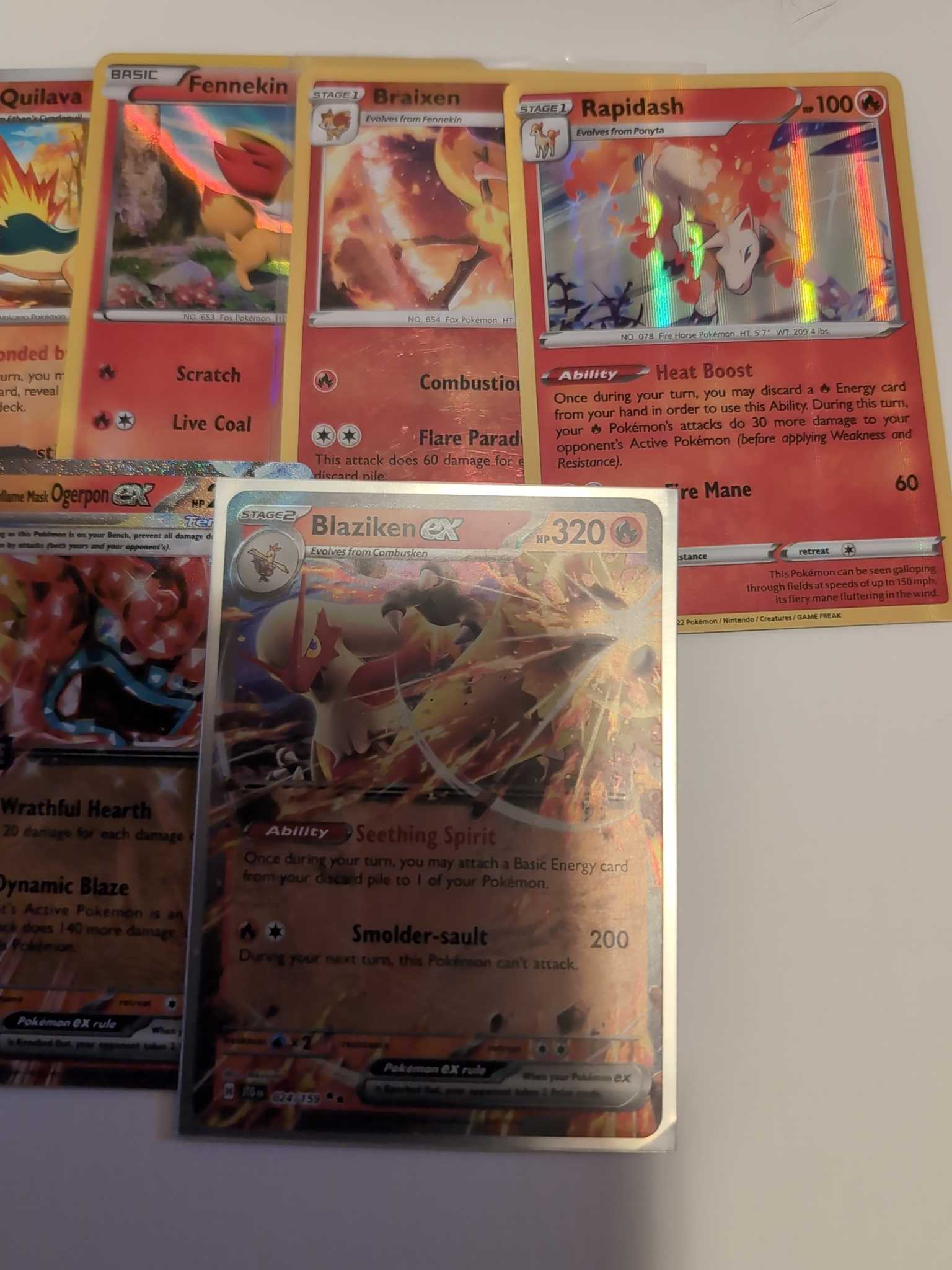 Pokemon Fire-Type Holo & GX/EX Card Lot | Maxsold