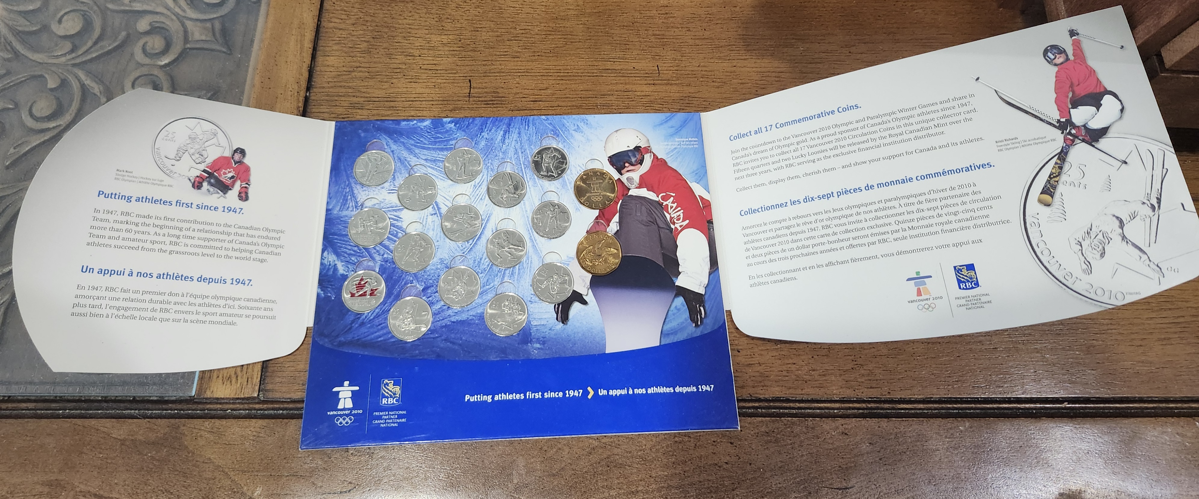 2010 Vancouver Olympics 17-Coin Set w/Folder | Maxsold