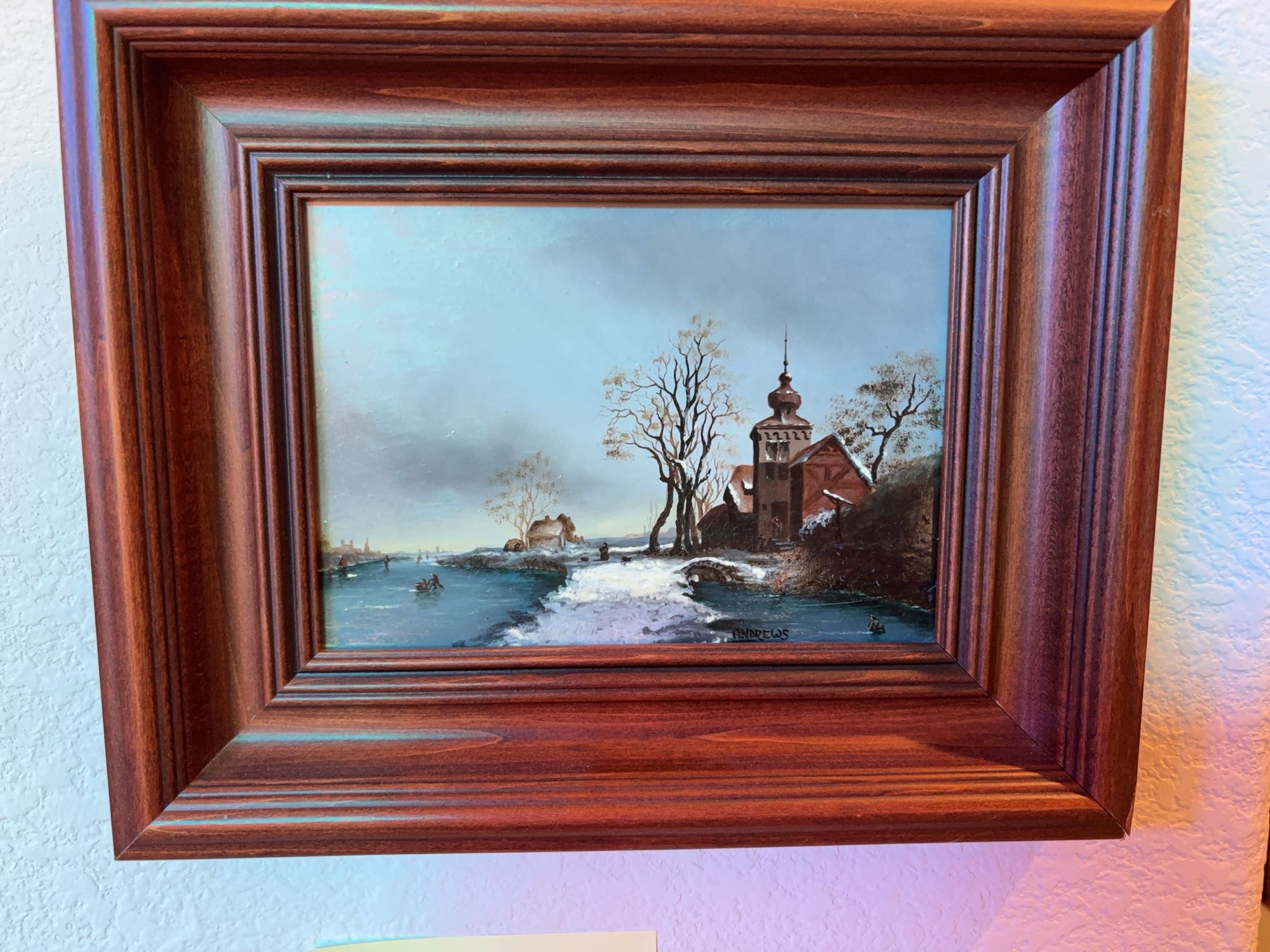 Signed Andrews Original Oil Landscape Seascape | Maxsold