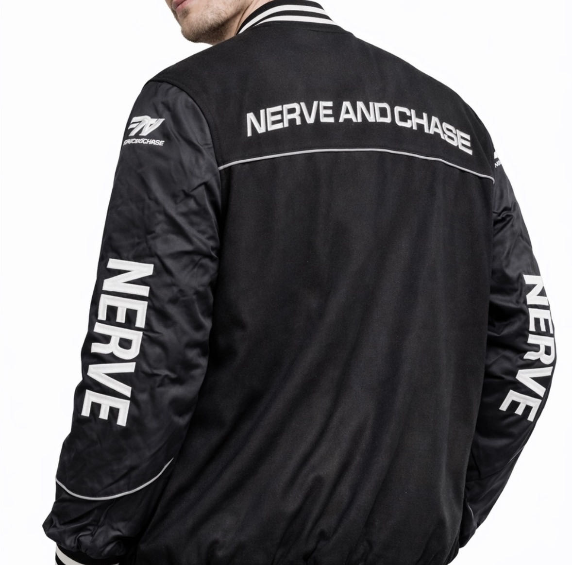 Nerve and Chase Racing varsity bomber jacket 5XL | Maxsold