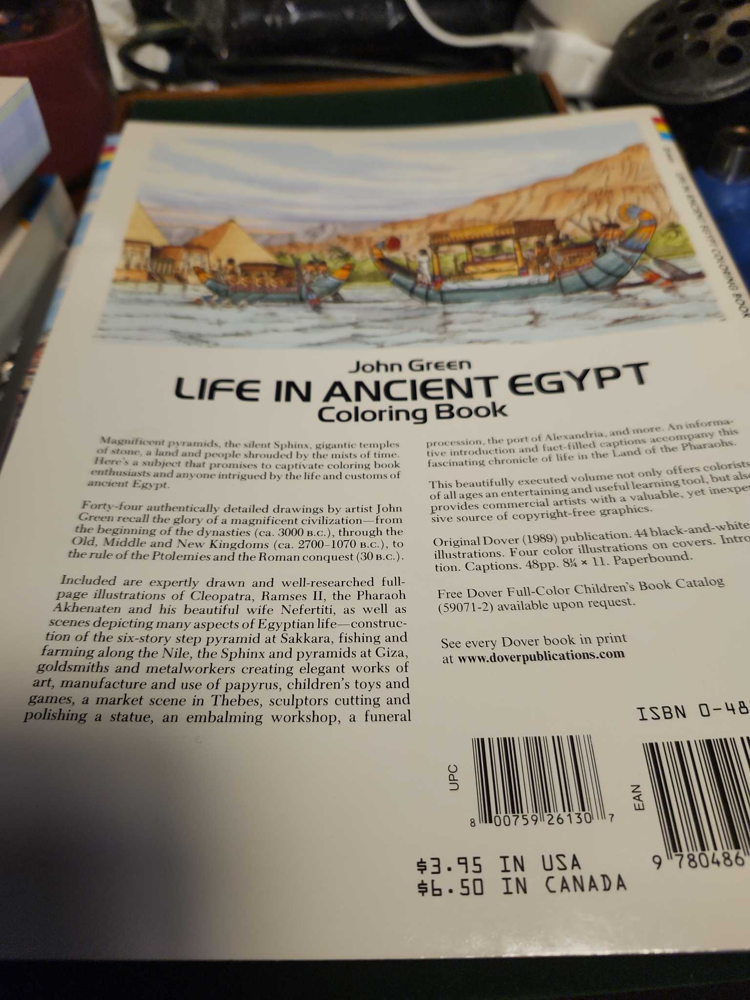 Life in Ancient Egypt Coloring Book | Maxsold