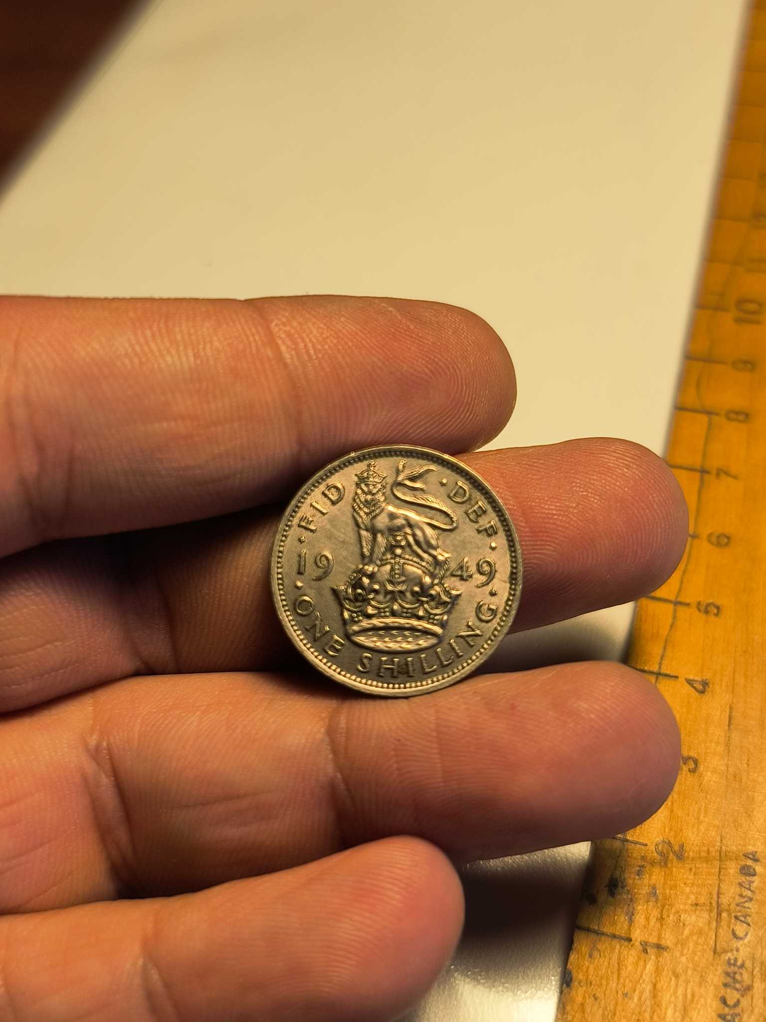 1949 United Kingdom one shilling coin | Maxsold