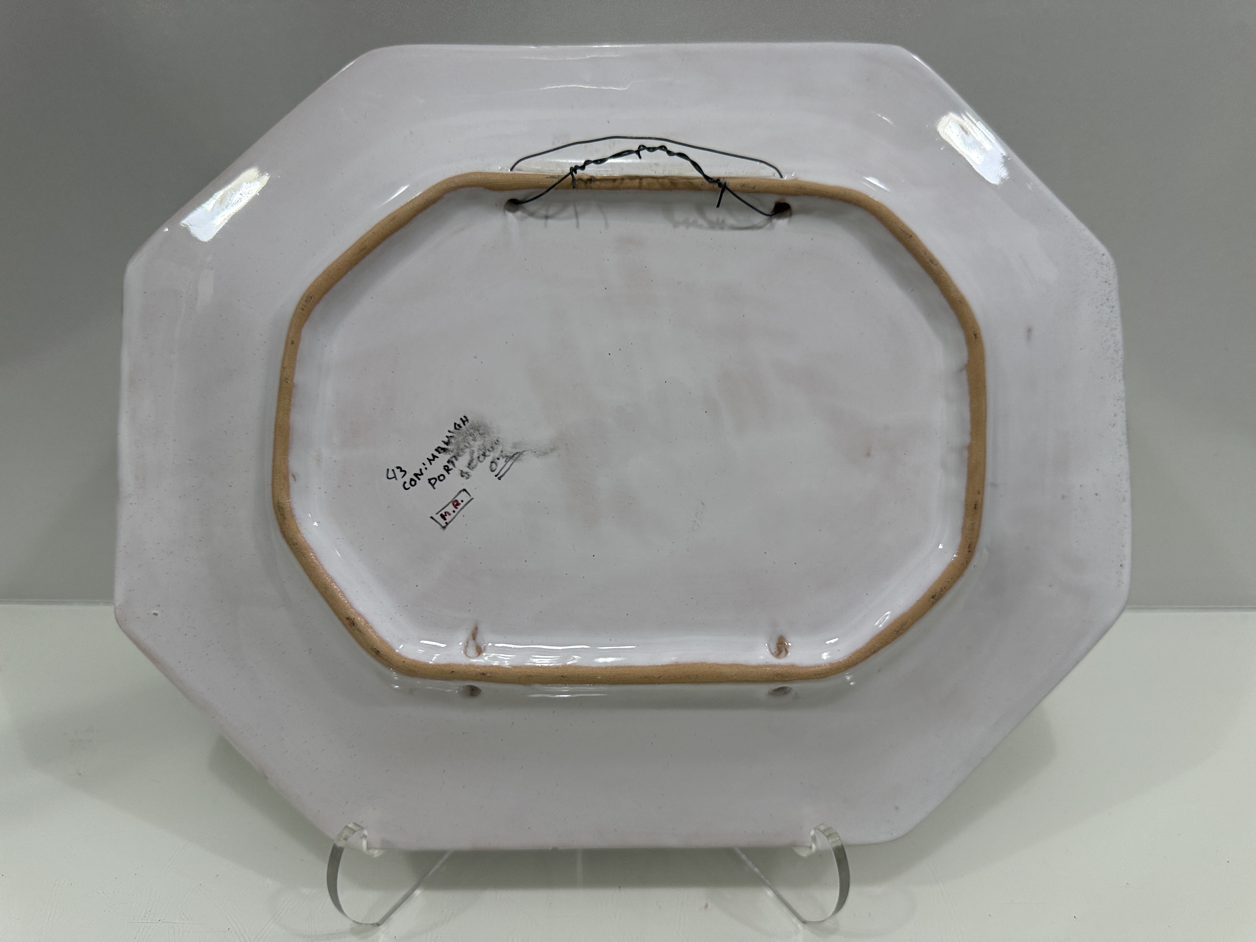 Conimbriga faience octagonal platter | Maxsold