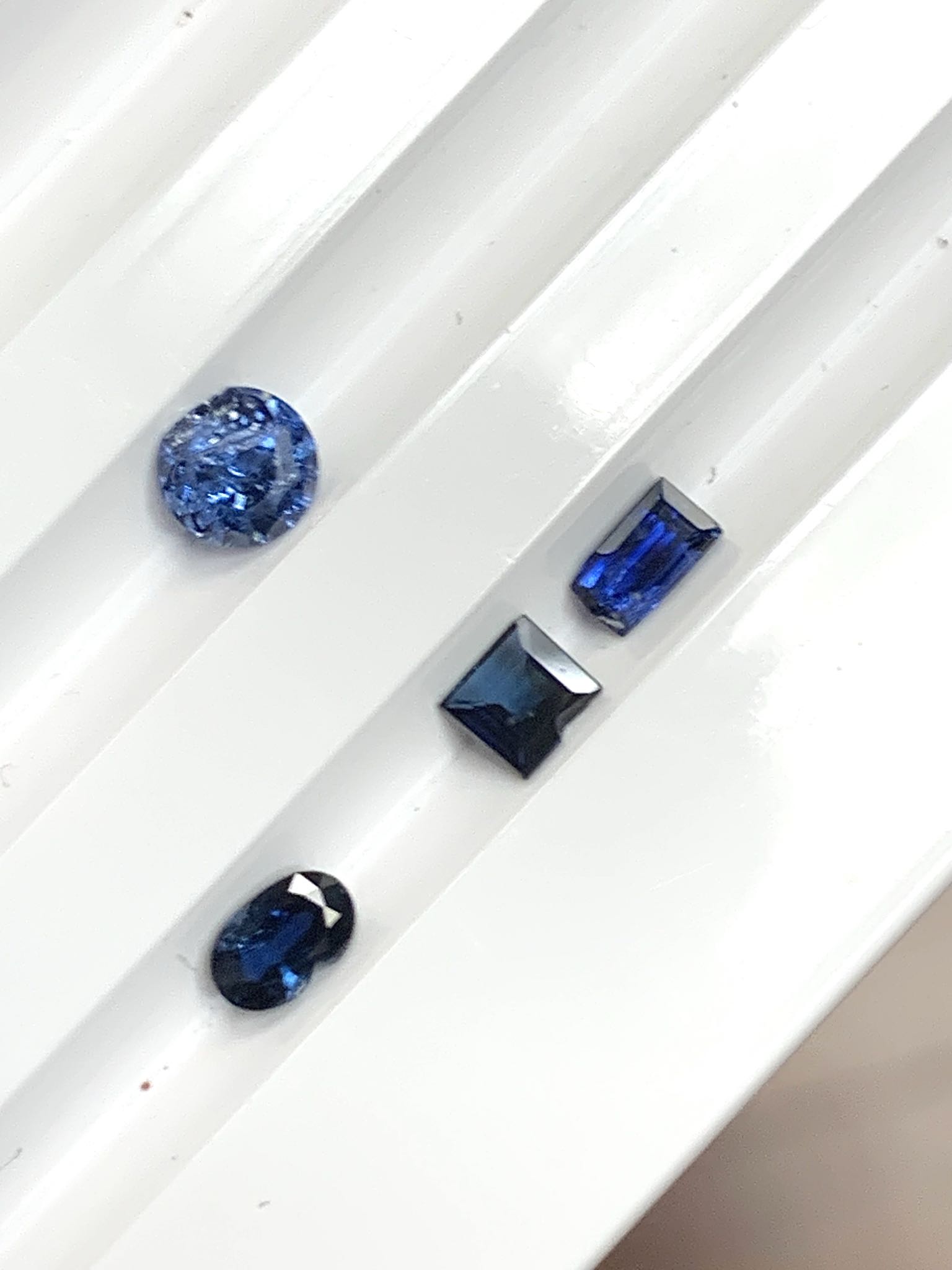 Natural Blue Sapphire Parcel 1.64ctw, 4 Mixed Cuts | Maxsold