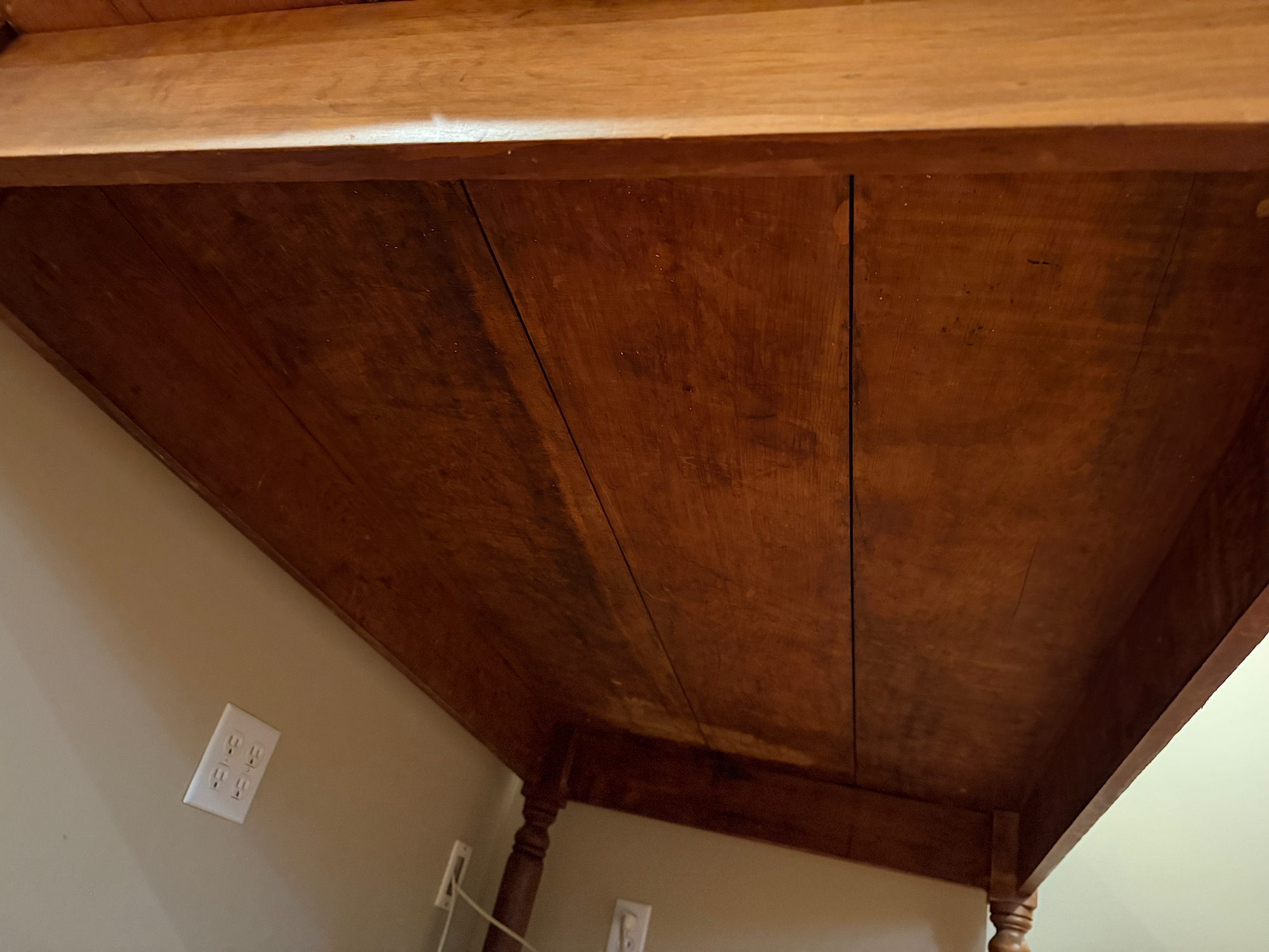 Antique solid wood farmhouse dining table | Maxsold