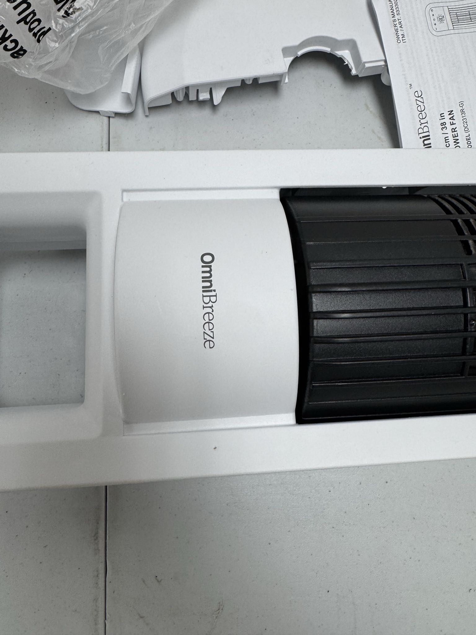 OmniBreeze 38 in Tower Oscillating Fan DC2313R-G | Maxsold