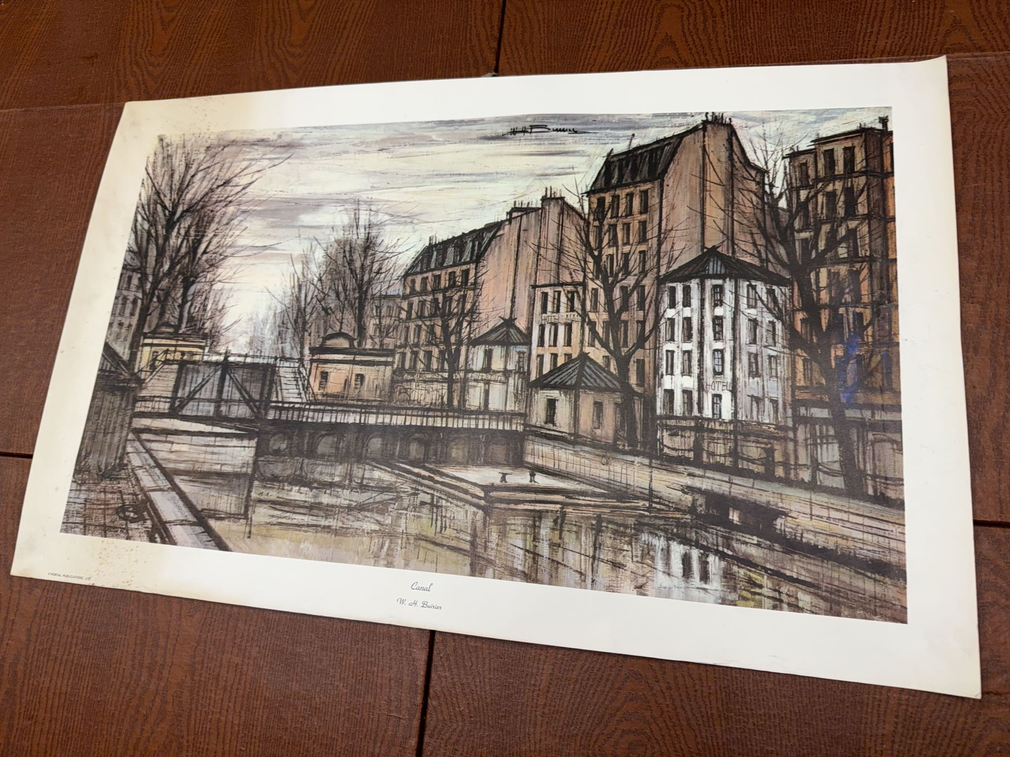 Canal Offset Lithograph Print by W. H. Buirier | Maxsold