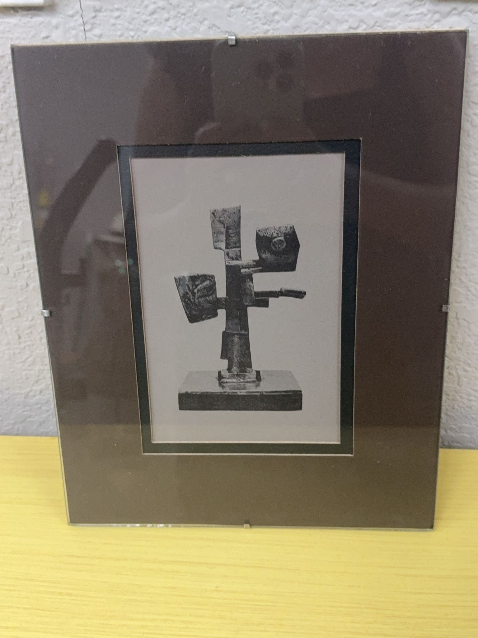Framed 8" x 10" Black & White Abstract Sculpture Print | Maxsold