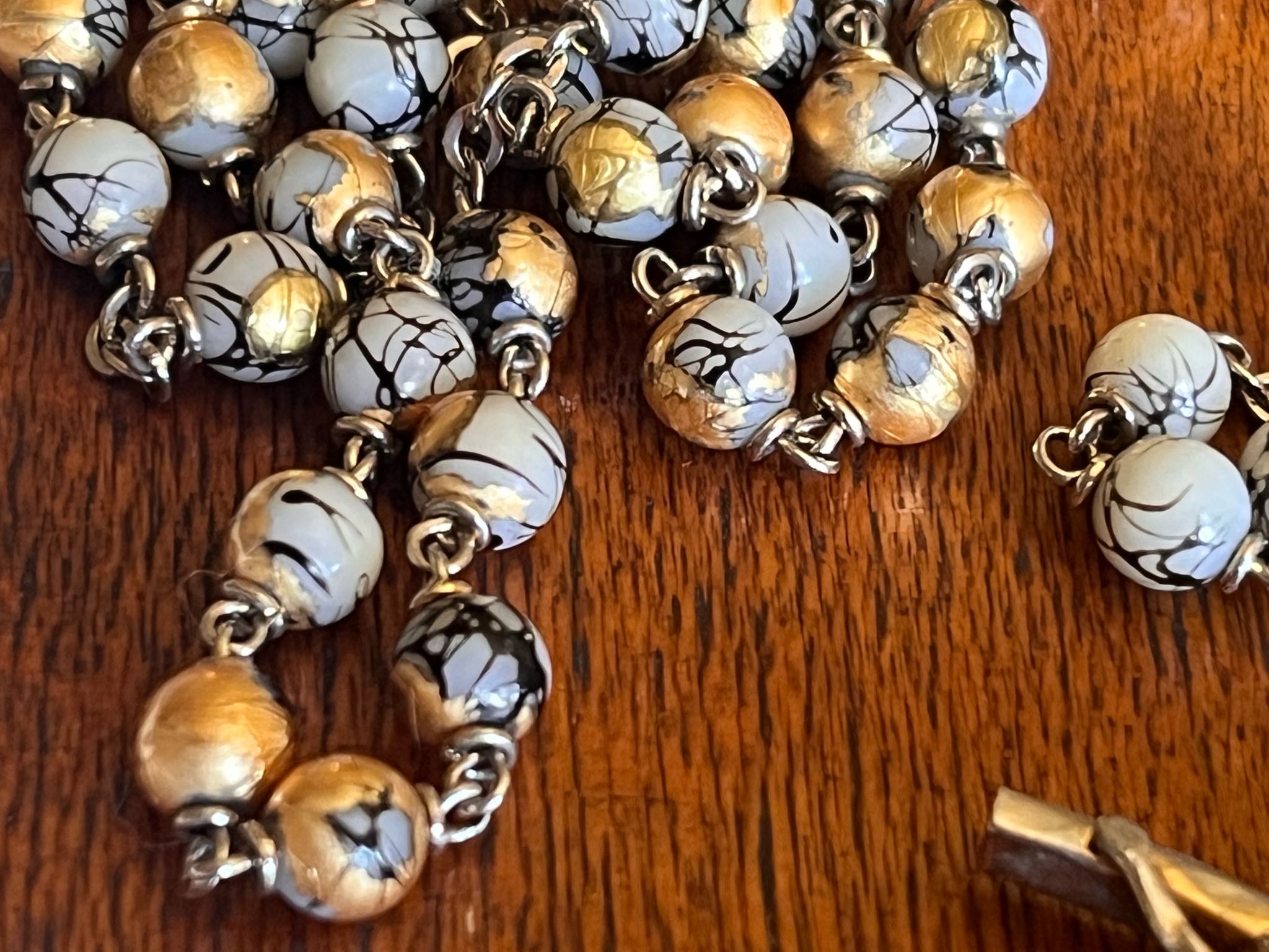 Vintage Catholic Rosary, Murano-Style Glass Beads | Maxsold